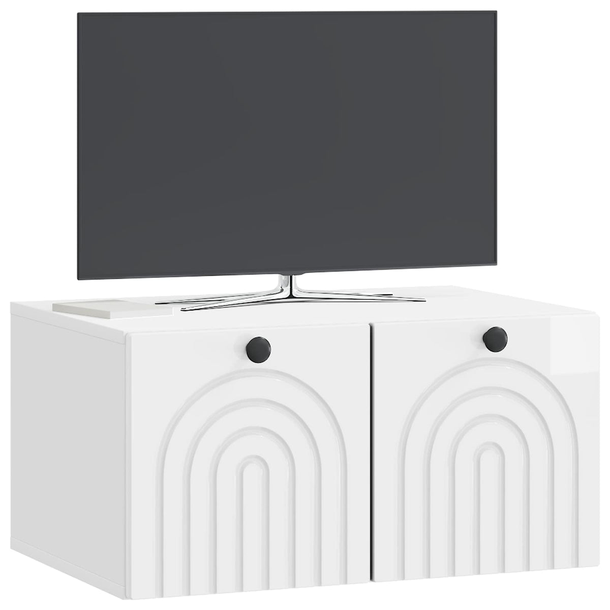 TV ormar za zid Zidne Bijela visokog sjaja 59,5 x 41 x 30 cm