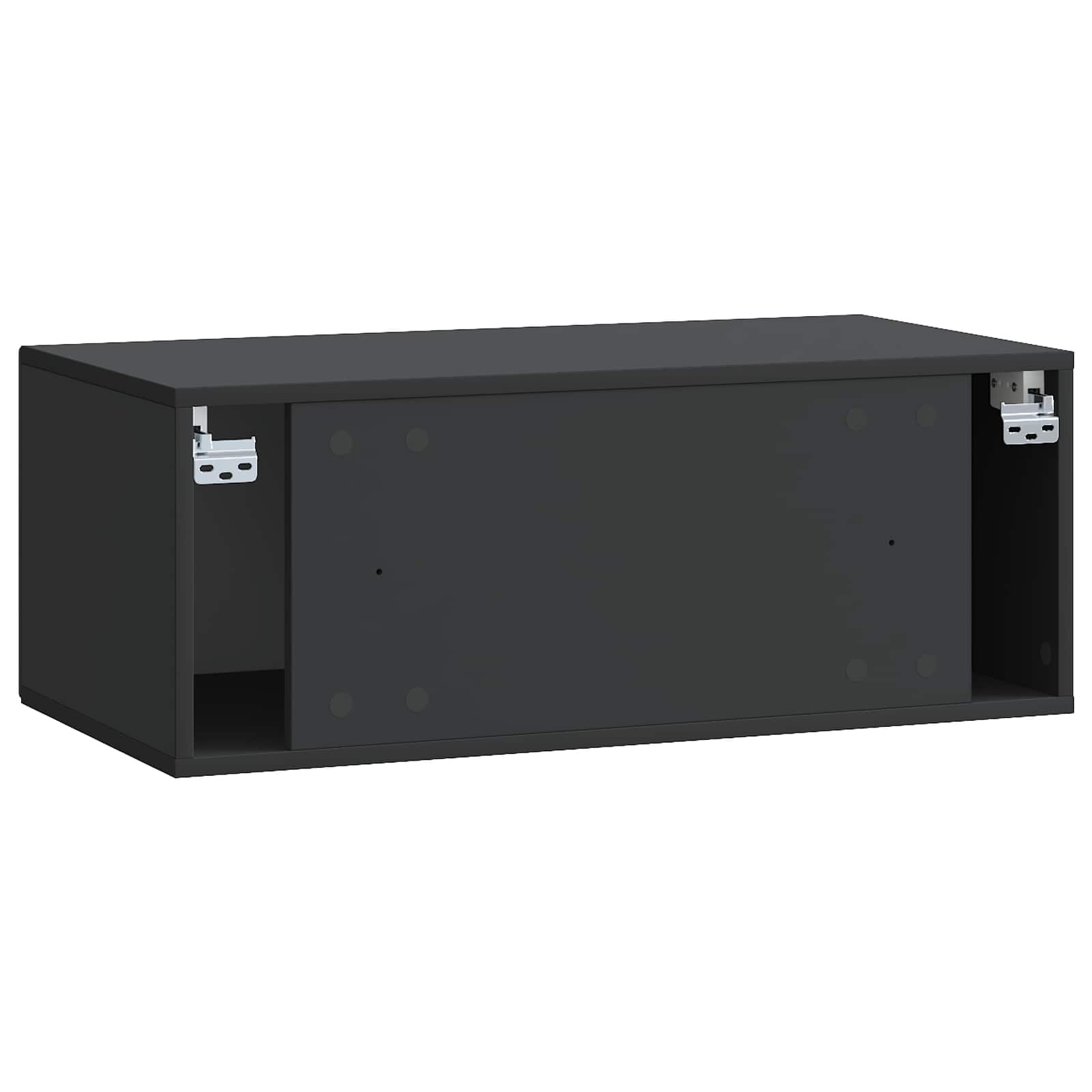 TV ormar za zid Zidne Crna 78,5 x 41 x 30 cm Konstruirano drvo