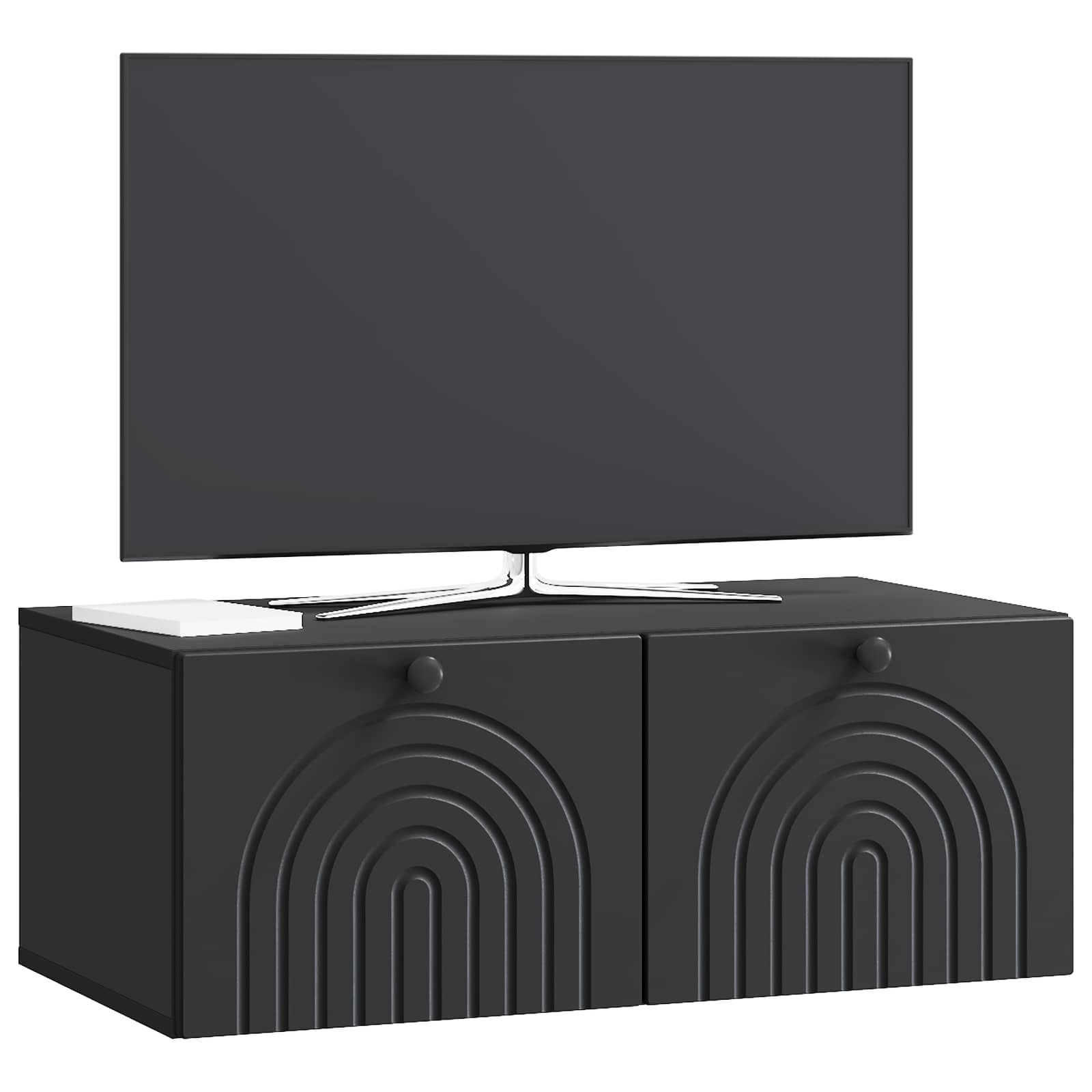 TV ormar za zid Zidne Crna 78,5 x 41 x 30 cm Konstruirano drvo