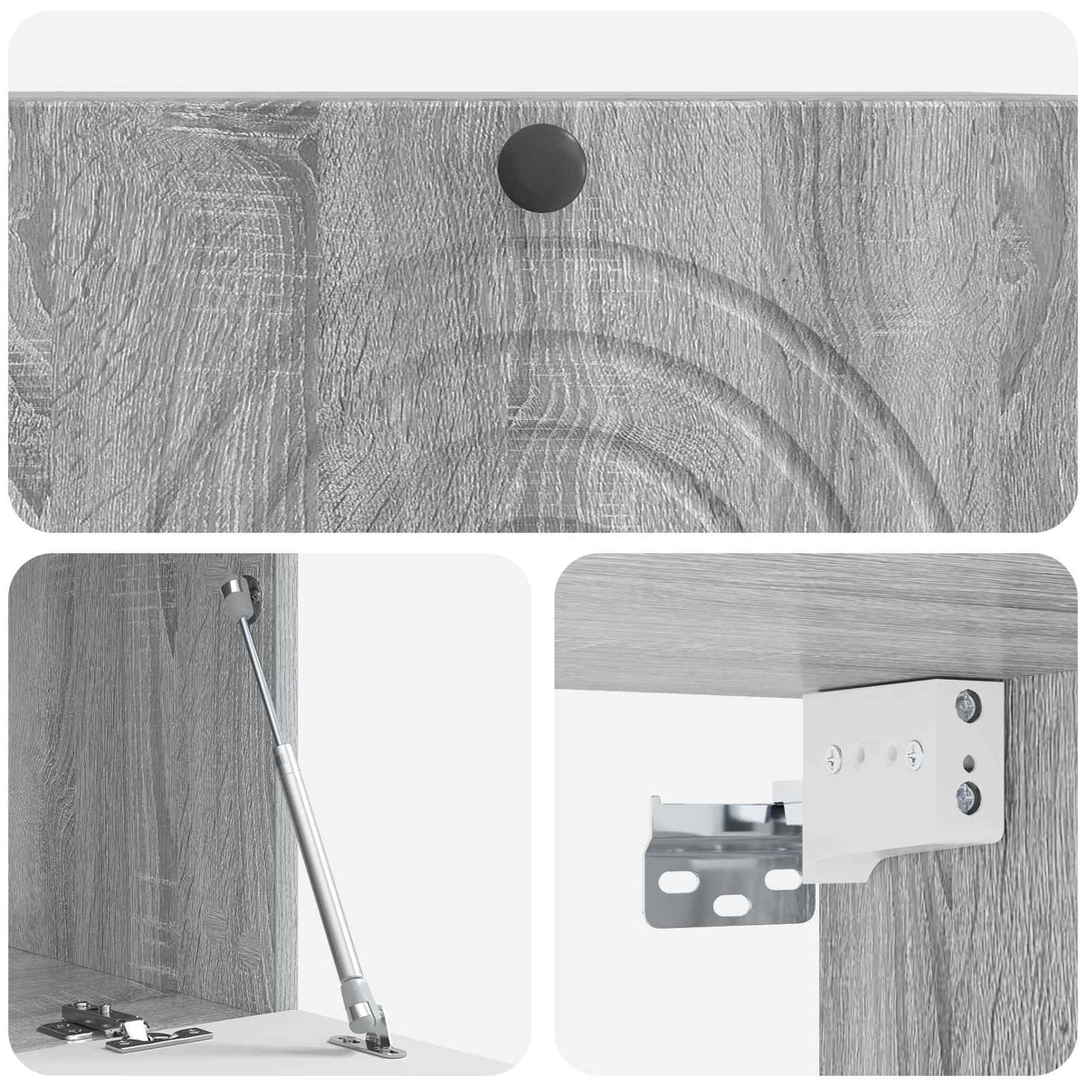 TV ormar za zid Siva sonoma 78,5 x 41 x 30 cm Konstruirano drvo