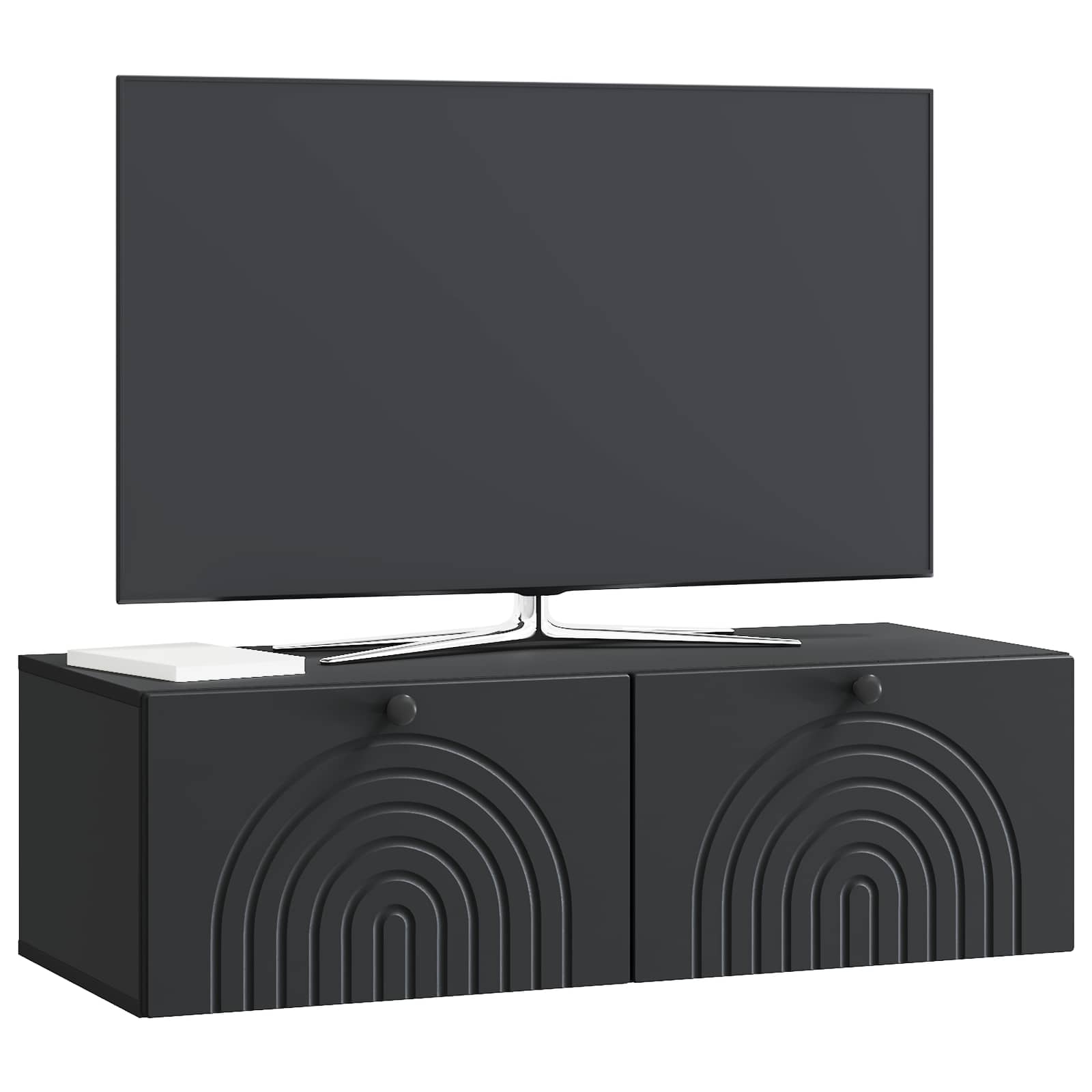 TV ormar za zid Zidne Crna 99 x 41 x 30 cm Konstruirano drvo
