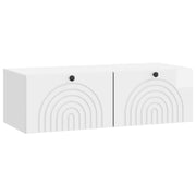 TV ormar za zid Zidne Bijela visokog sjaja 98 x 41 x 30 cm