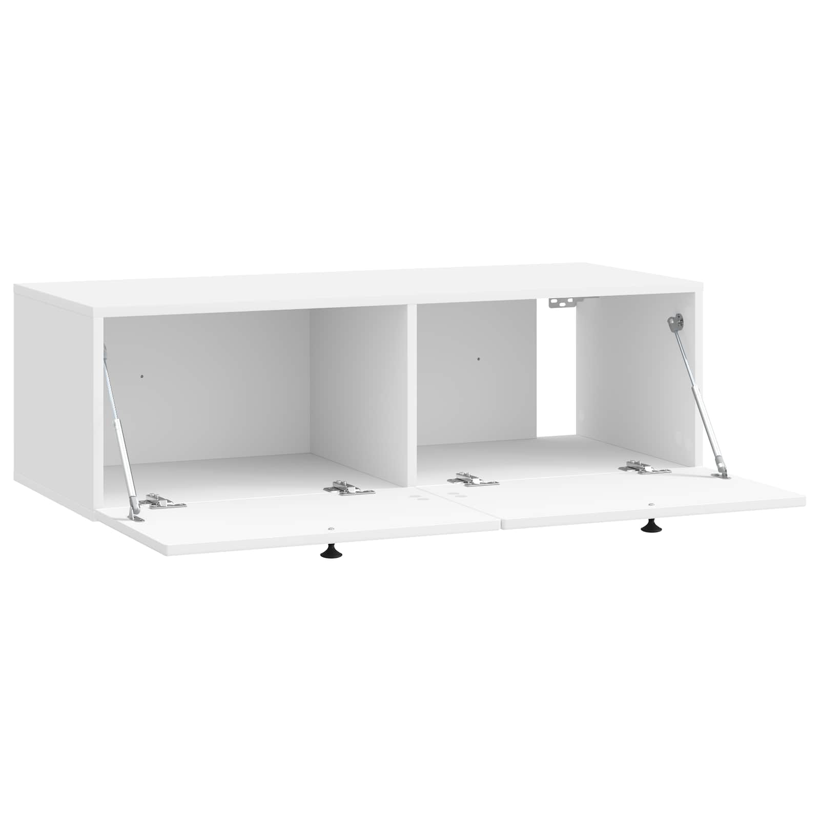 TV ormar za zid Zidne Bijela visokog sjaja 98 x 41 x 30 cm