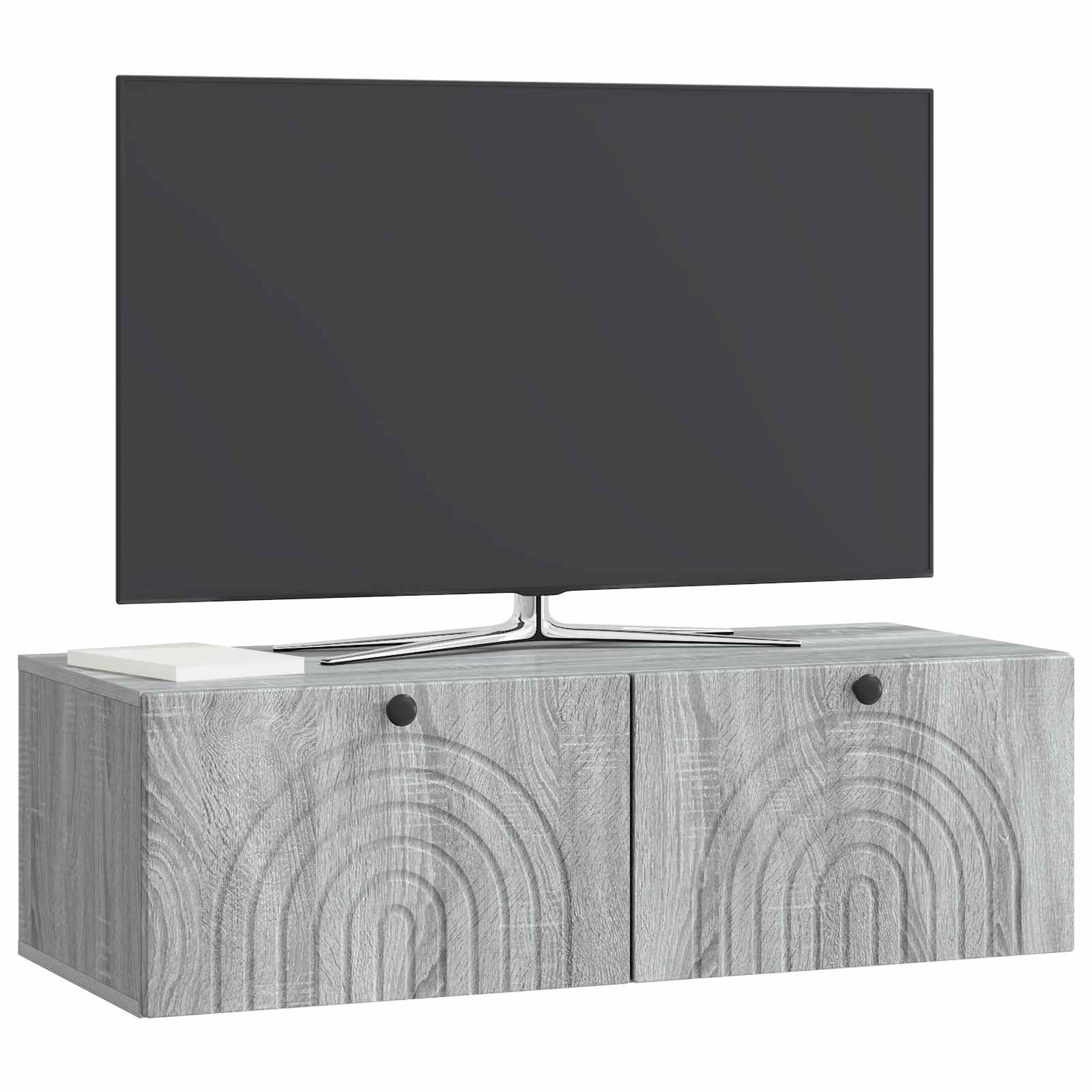 TV ormar za zid Siva sonoma 99 x 41 x 30 cm Konstruirano drvo