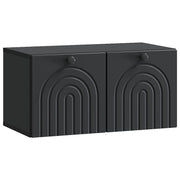 TV ormar za zid Zidne Crna 59,5 x 31 x 30 cm Konstruirano drvo