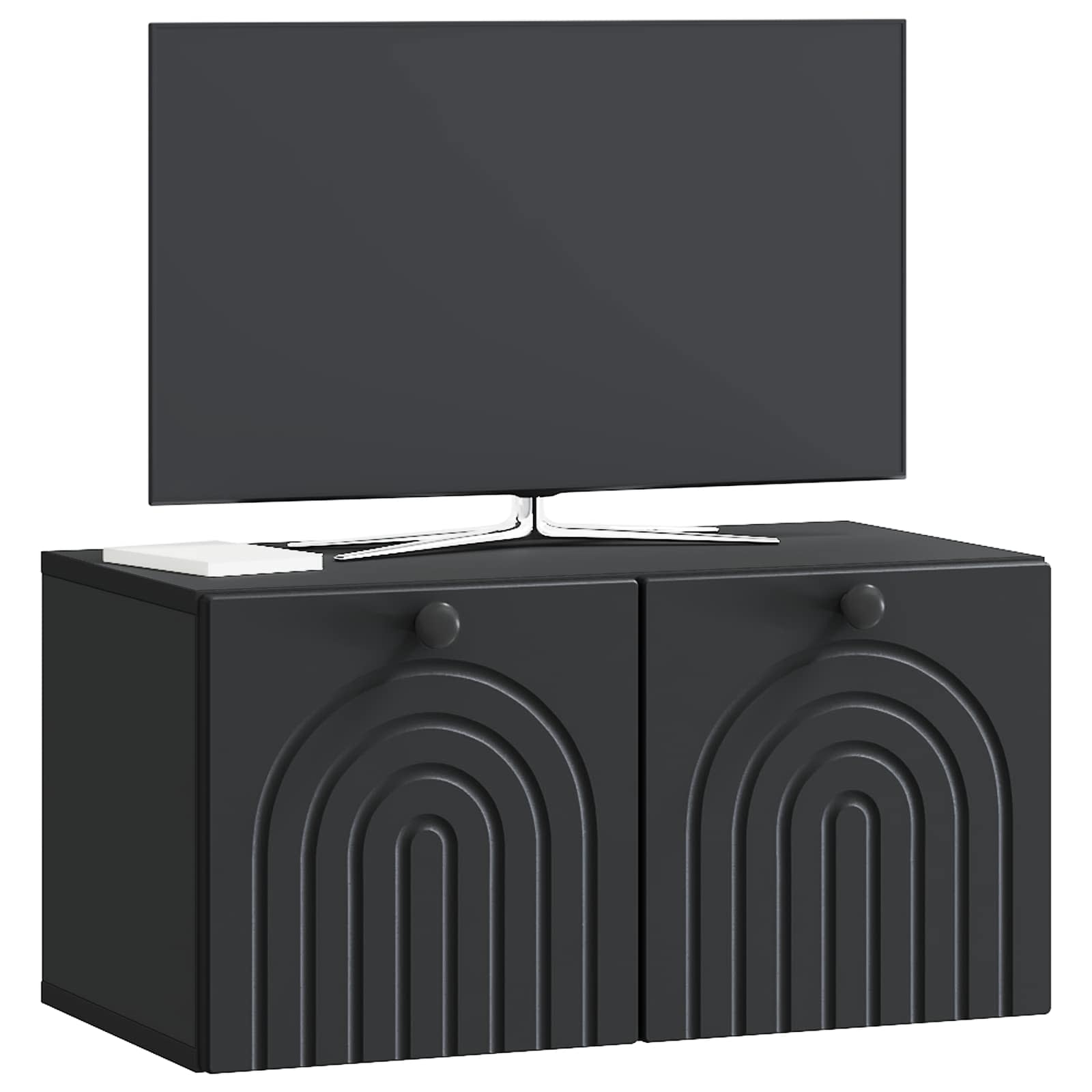 TV ormar za zid Zidne Crna 59,5 x 31 x 30 cm Konstruirano drvo