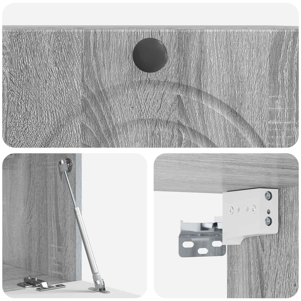 TV ormar za zid Siva sonoma 59,5 x 31 x 30 cm Konstruirano drvo