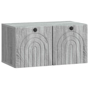 TV ormar za zid Siva sonoma 59,5 x 31 x 30 cm Konstruirano drvo