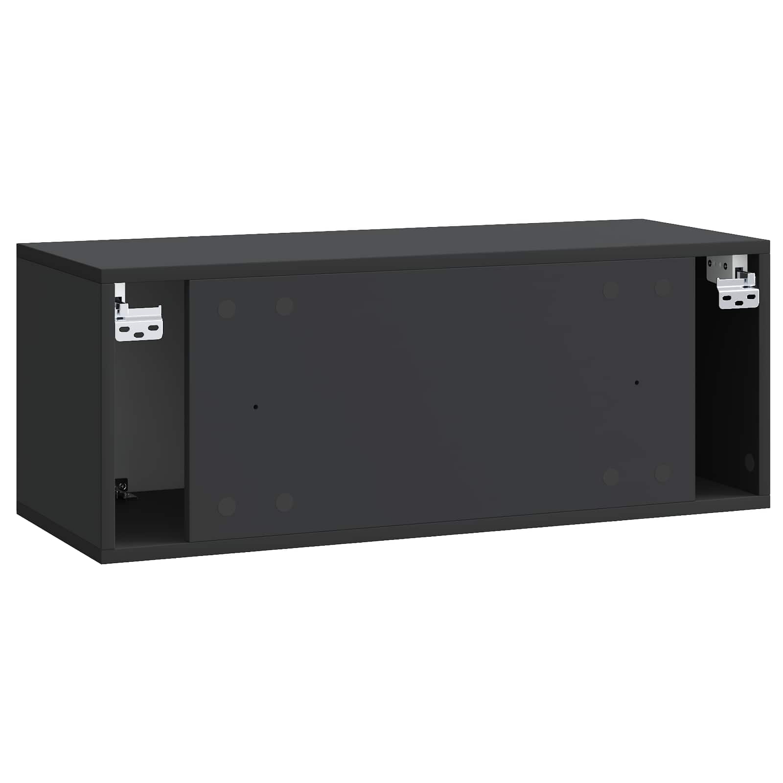 TV ormar za zid Zidne Crna 78,5 x 31 x 30 cm Konstruirano drvo