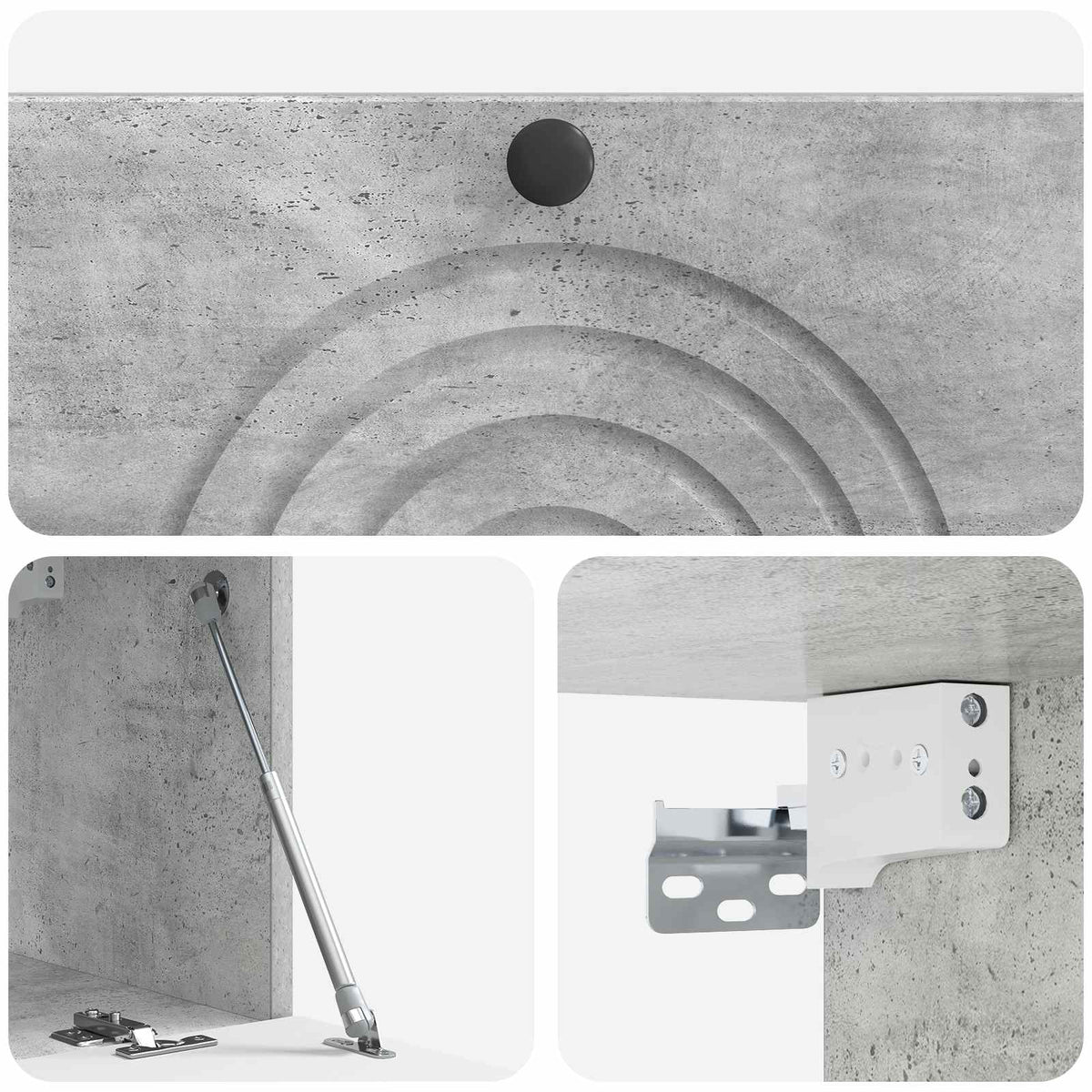 TV ormar za zid Zidne Betonska siva 78,5 x 31 x 30 cm