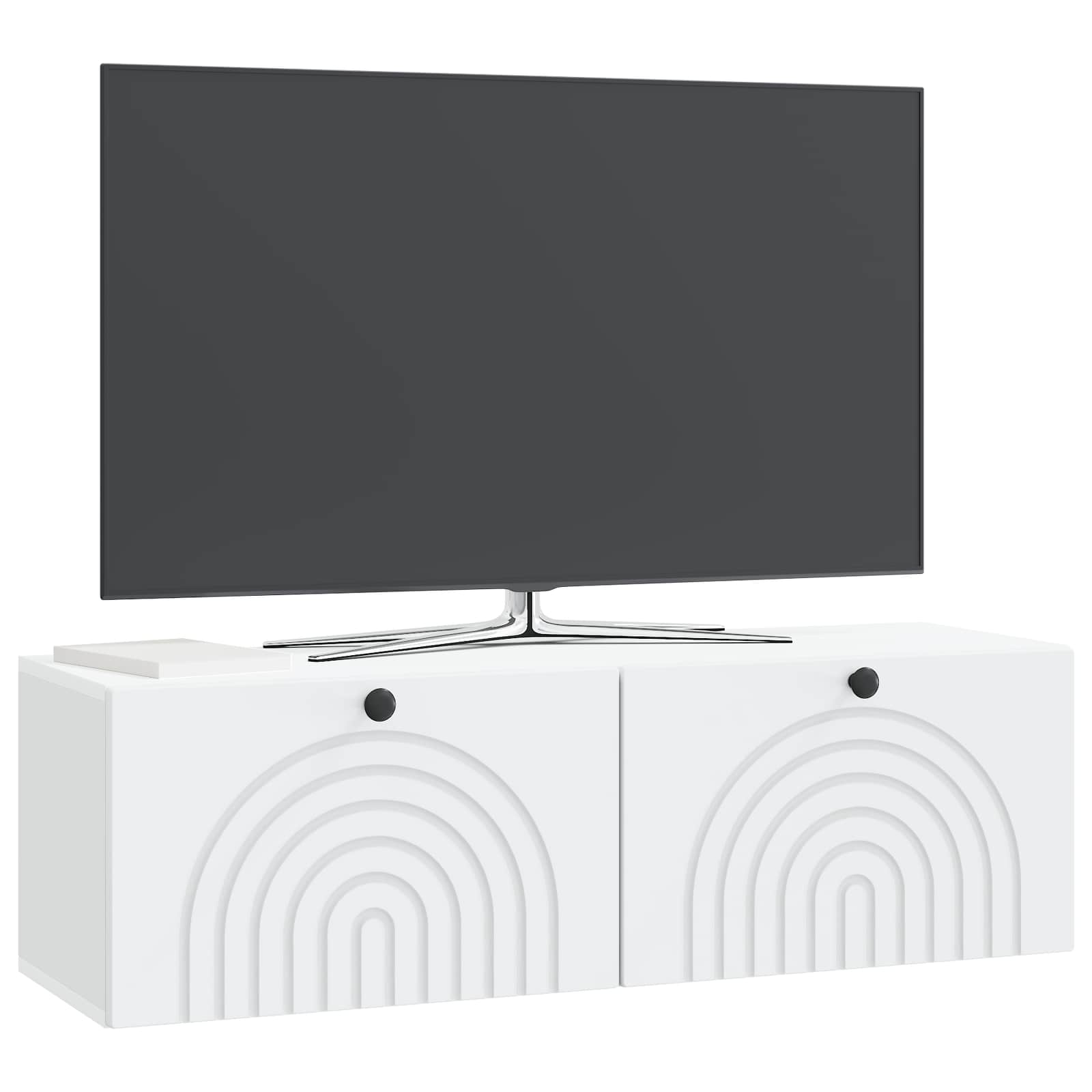 TV ormar za zid Zidne Bijela 98 x 31 x 30 cm Konstruirano drvo