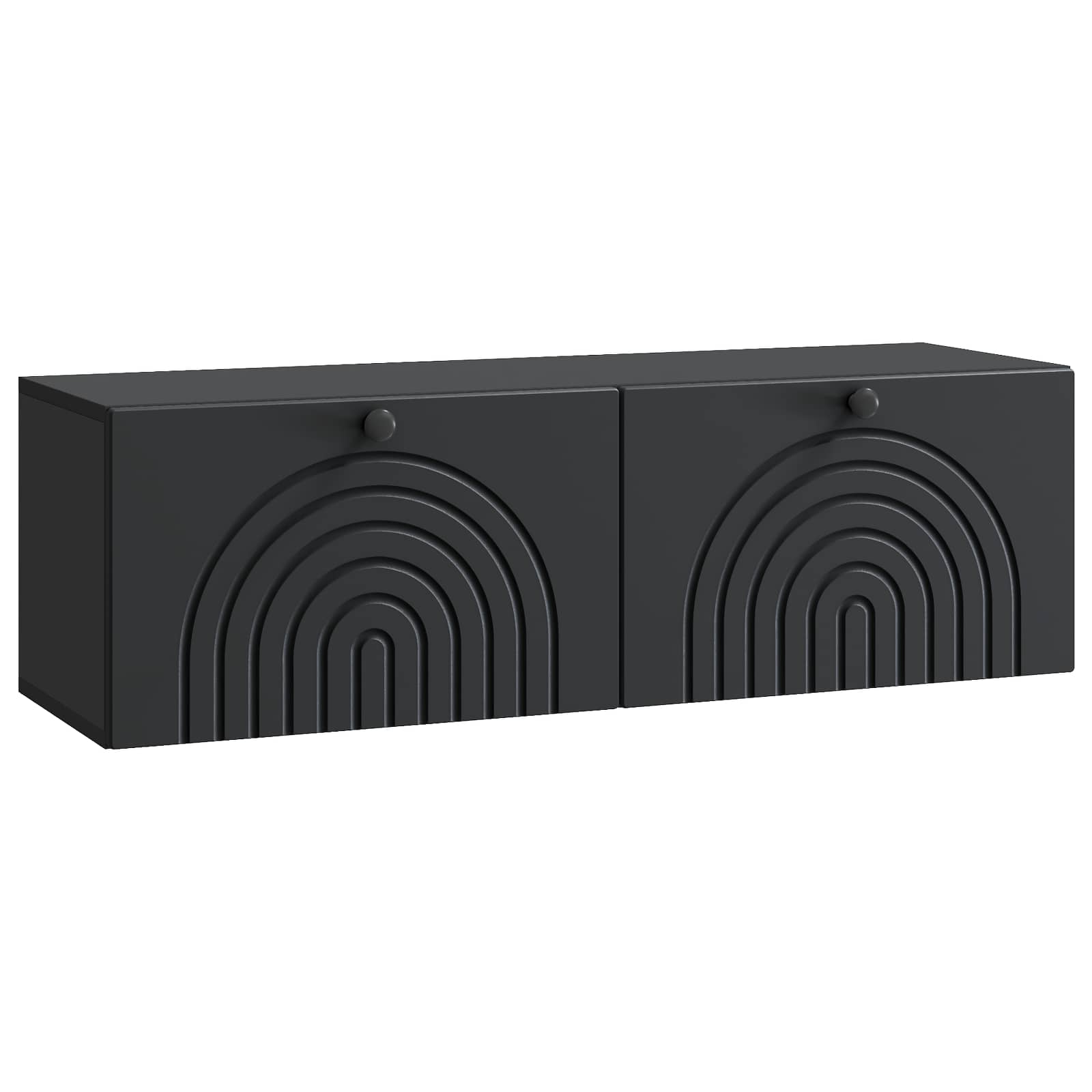 TV ormar za zid Zidne Crna 98 x 31 x 30 cm Konstruirano drvo
