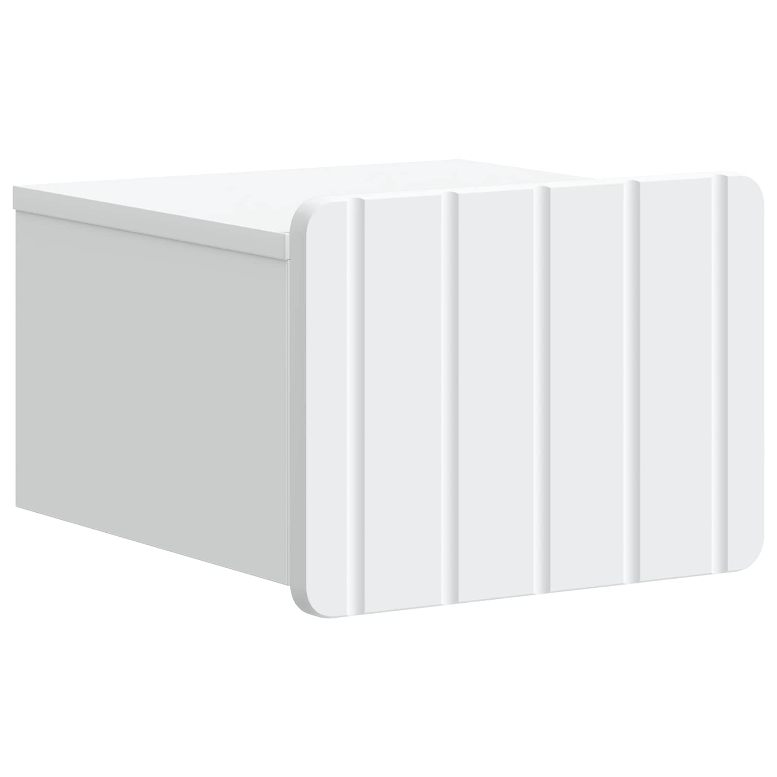 Noćni ormarić za montažu na zid 2 pcs Bijela 33 x 34,5 x 24 cm