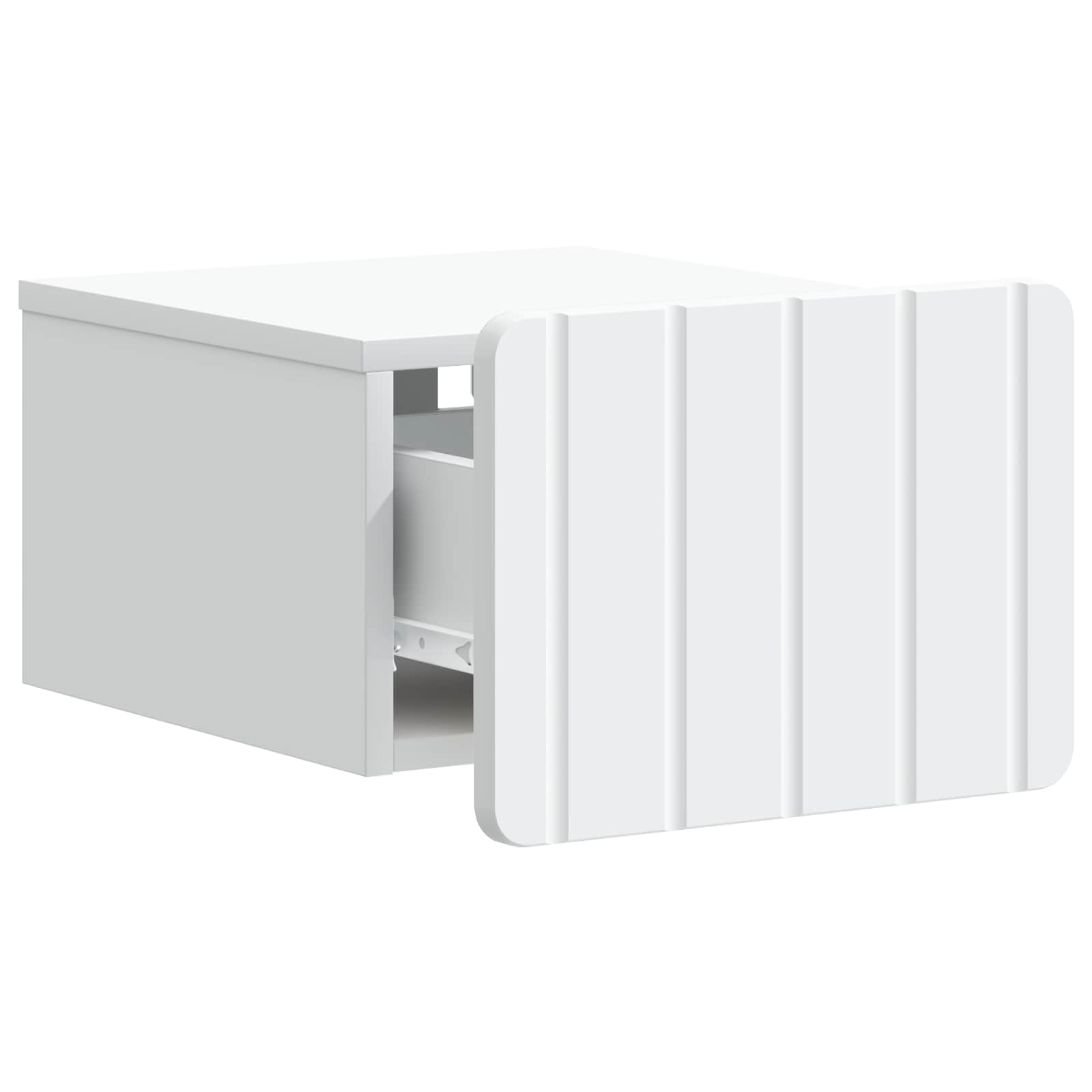 Noćni ormarić za montažu na zid 2 pcs Bijela 33 x 34,5 x 24 cm