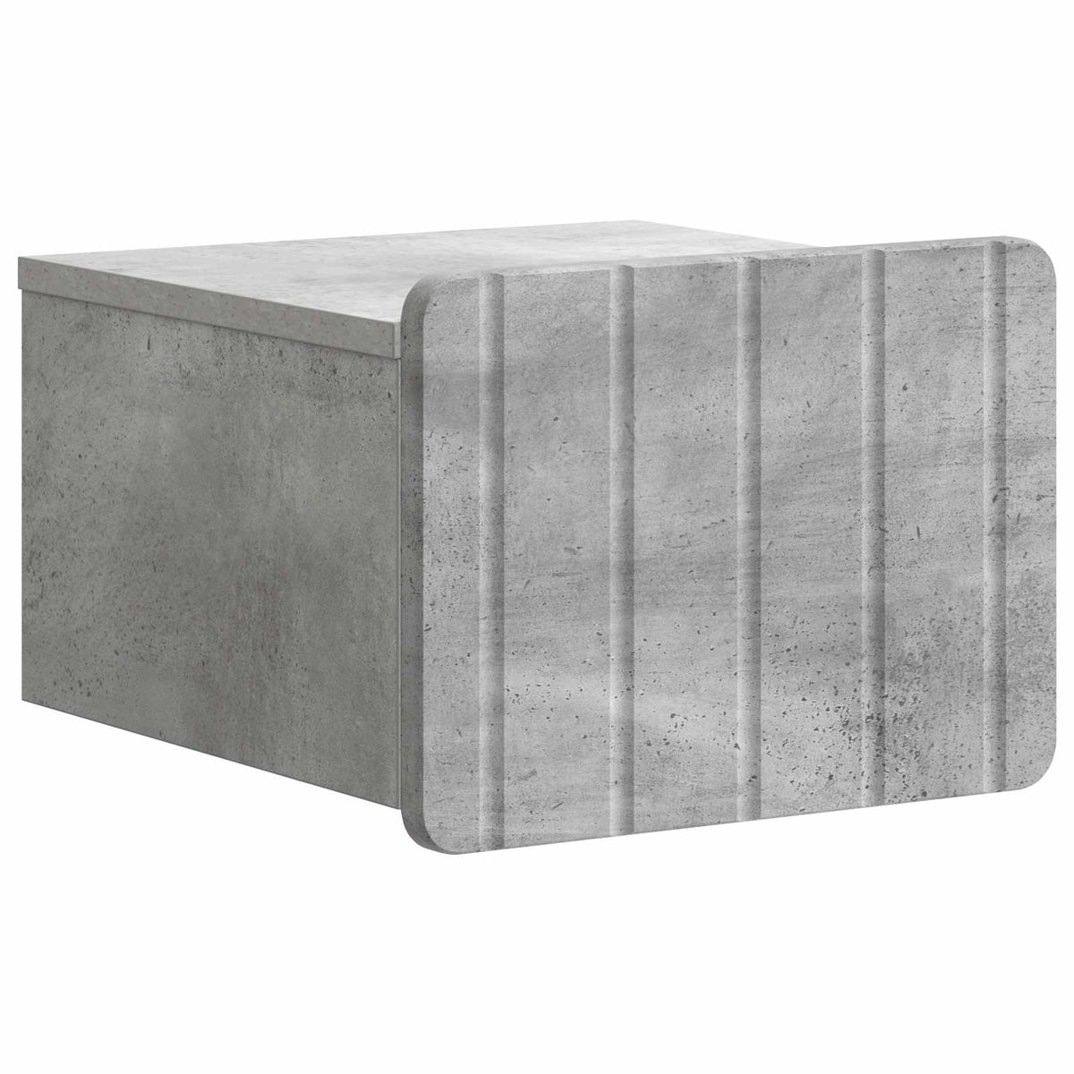 Noćni ormarić za montažu na zid Betonska siva 33 x 34,5 x 24 cm