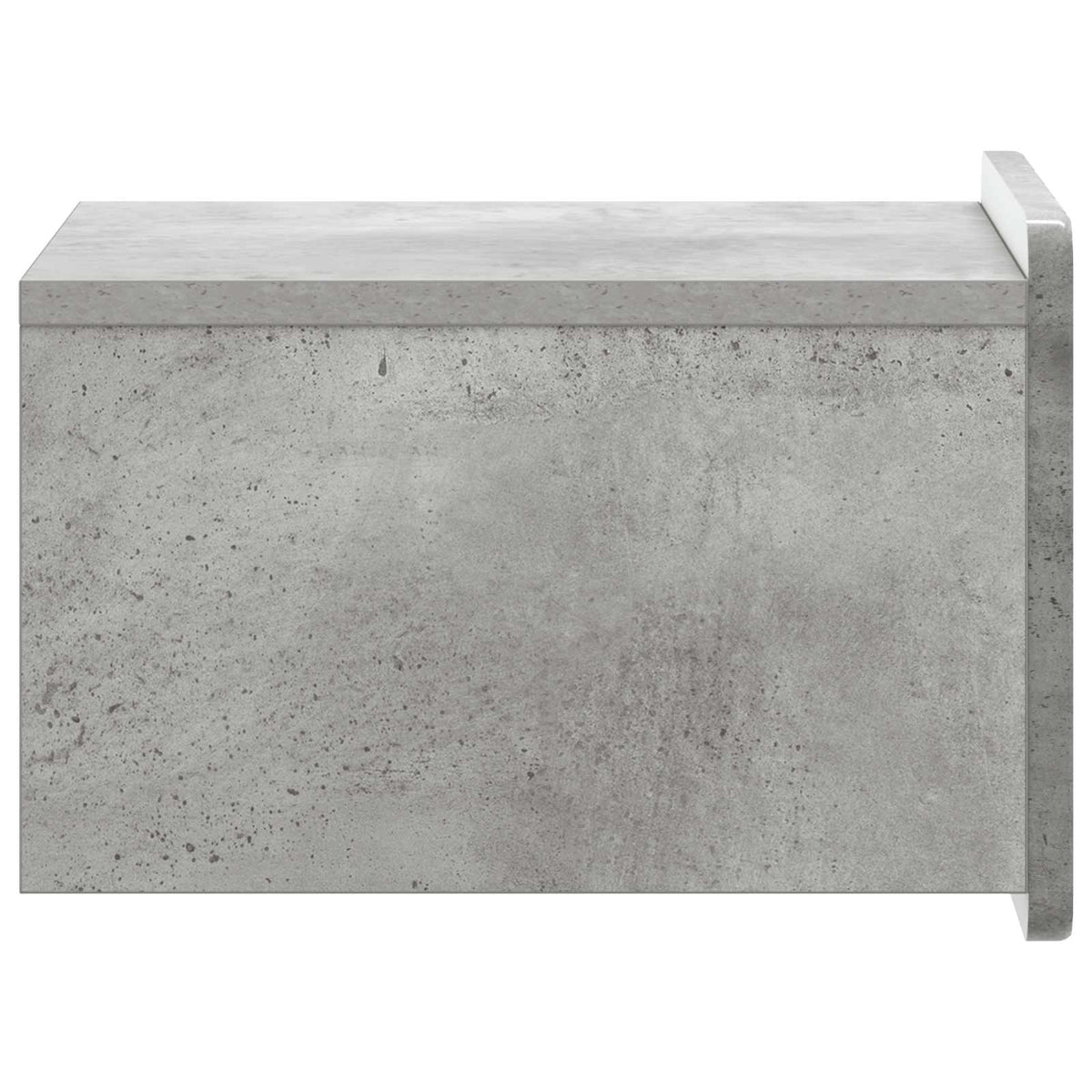 Noćni ormarić za montažu na zid Betonska siva 33 x 34,5 x 24 cm