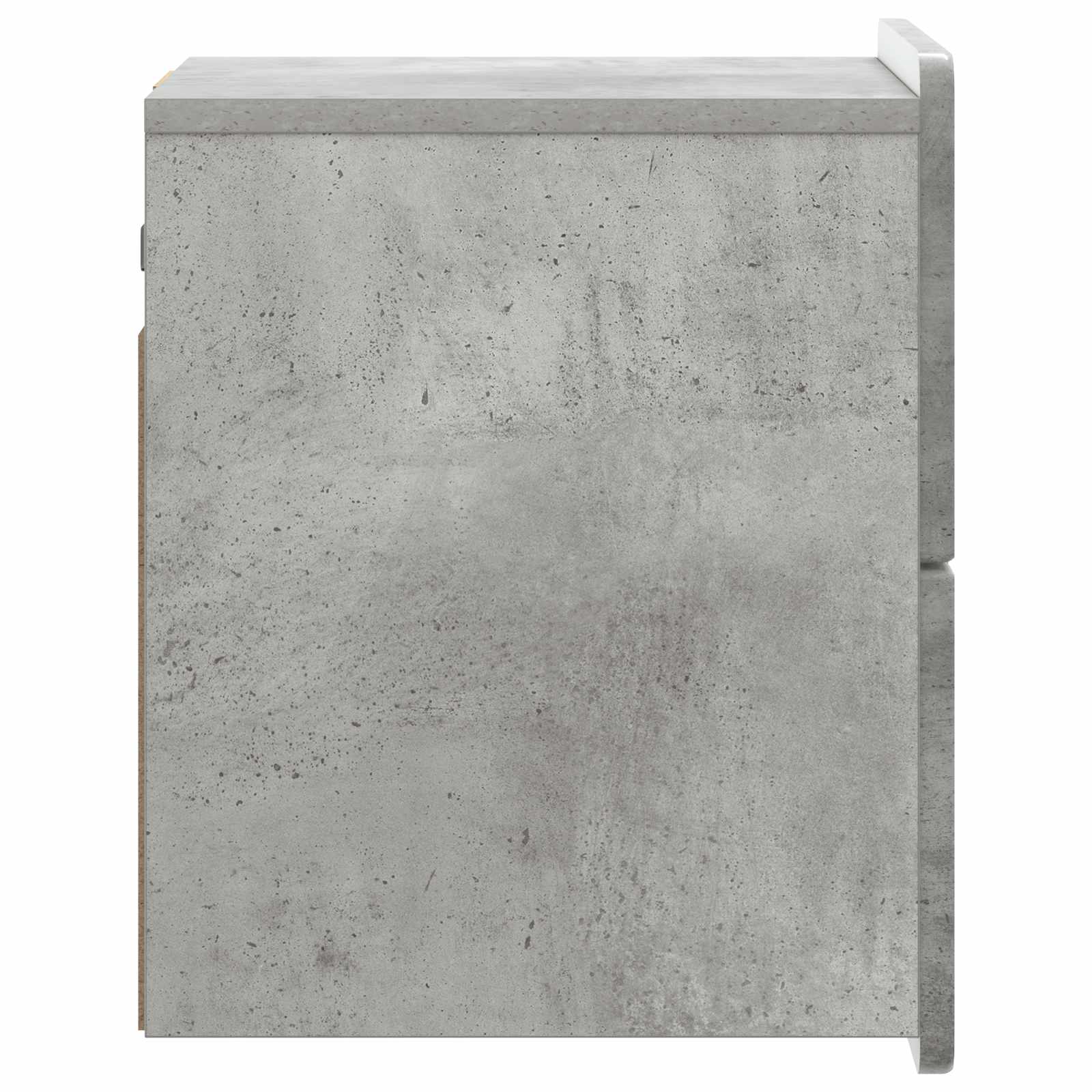 Noćni ormarić za montažu na zid Betonska siva 33 x 34,5 x 43 cm
