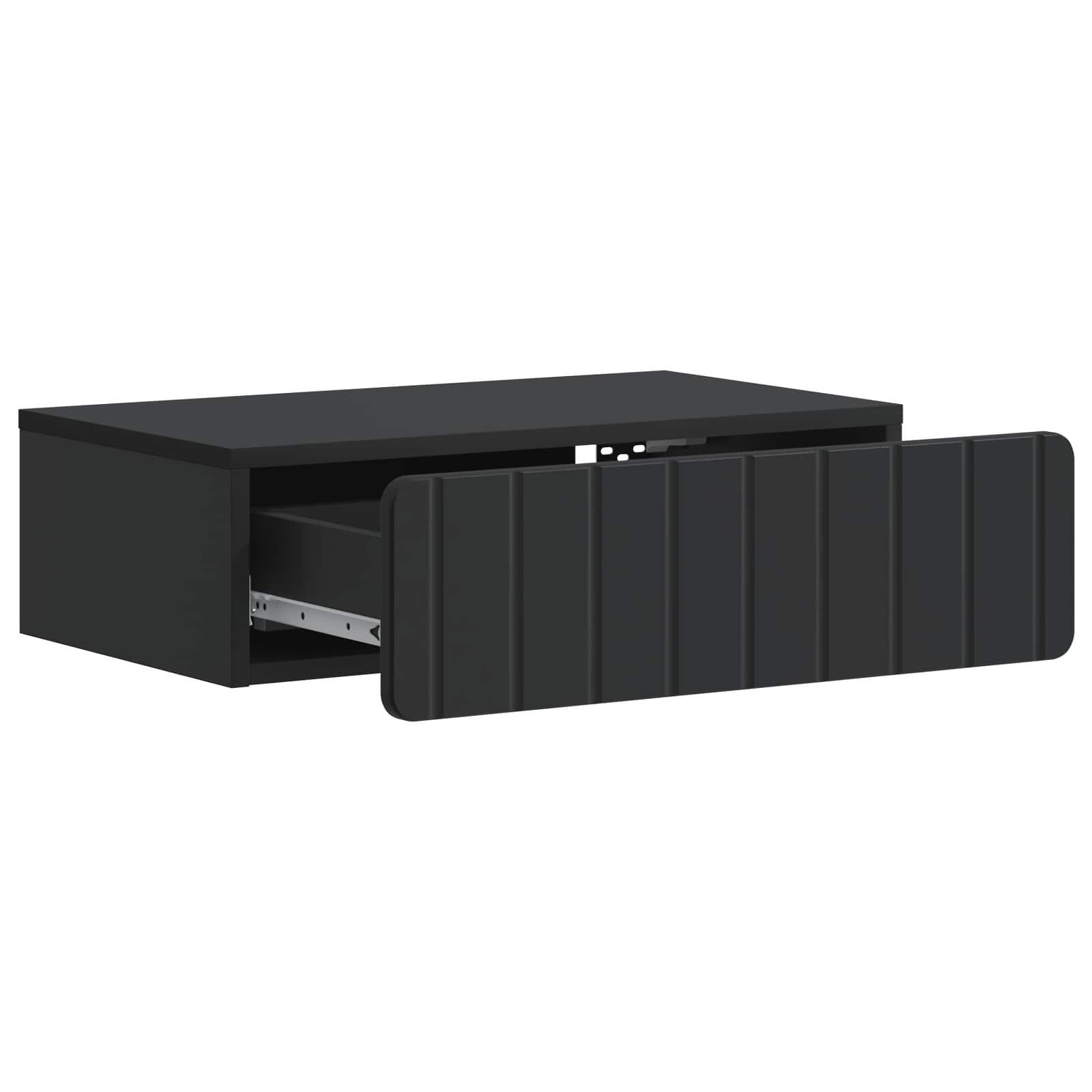 Stolna montirana na zid Crna 59 x 34,5 x 17 cm