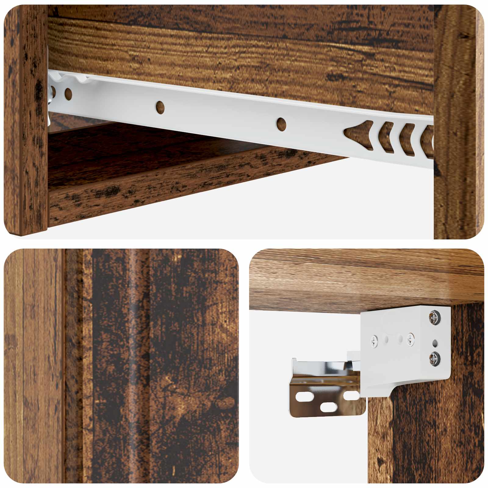 Stolna montirana na zid Staro drvo 59 x 34,5 x 17 cm