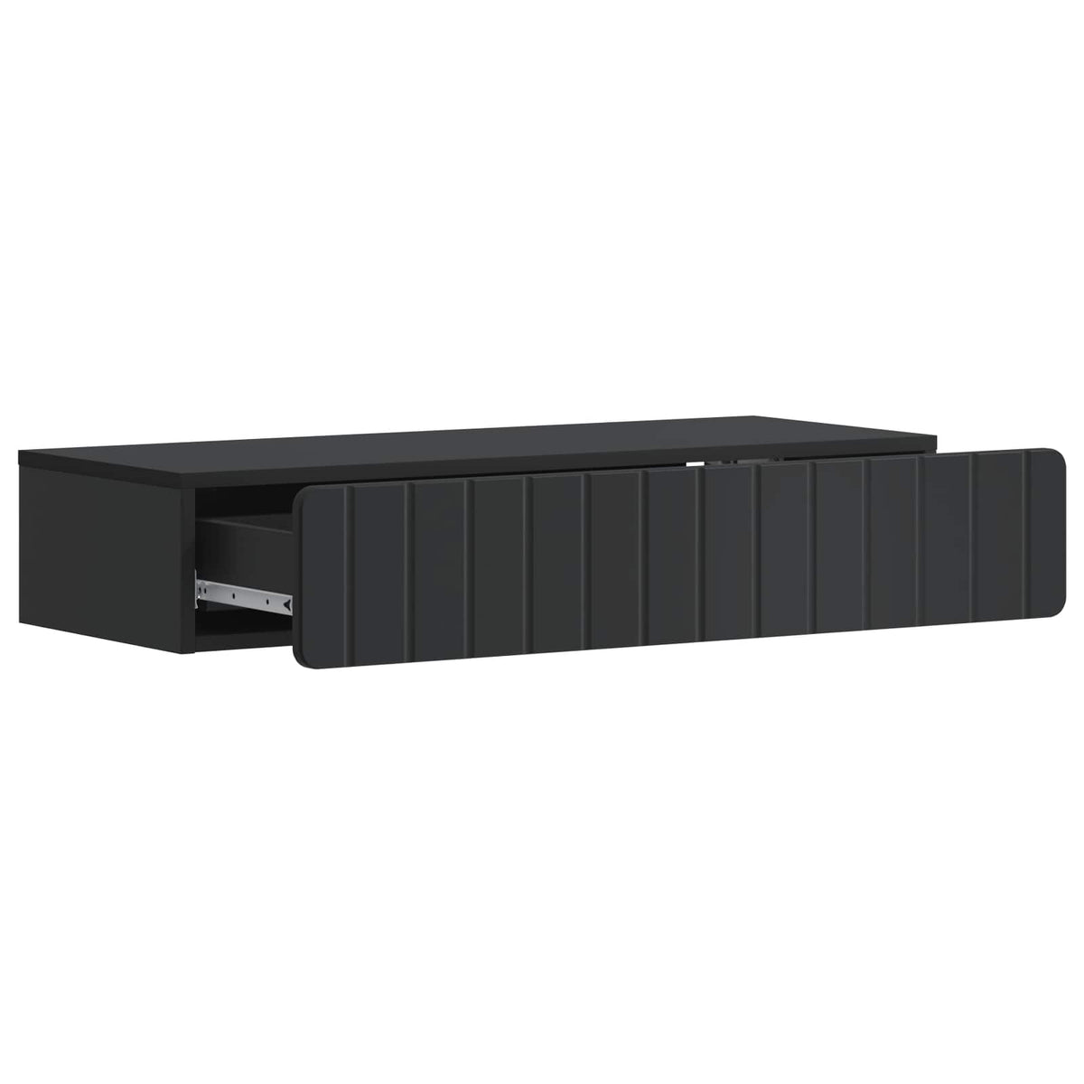 Stolna montirana na zid Crna 87,5 x 34,5 x 17 cm
