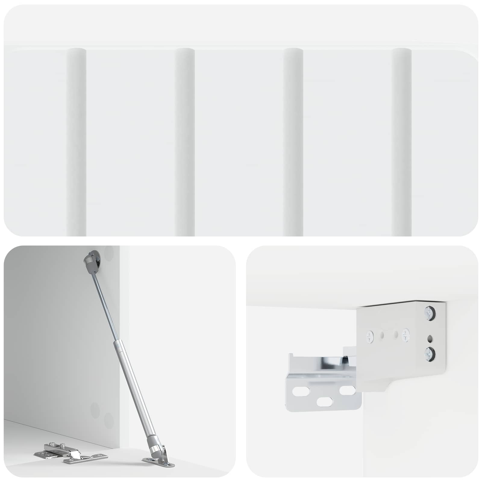 TV ormar za zid Bijela 59,5 x 41 x 30 cm Konstruirano drvo