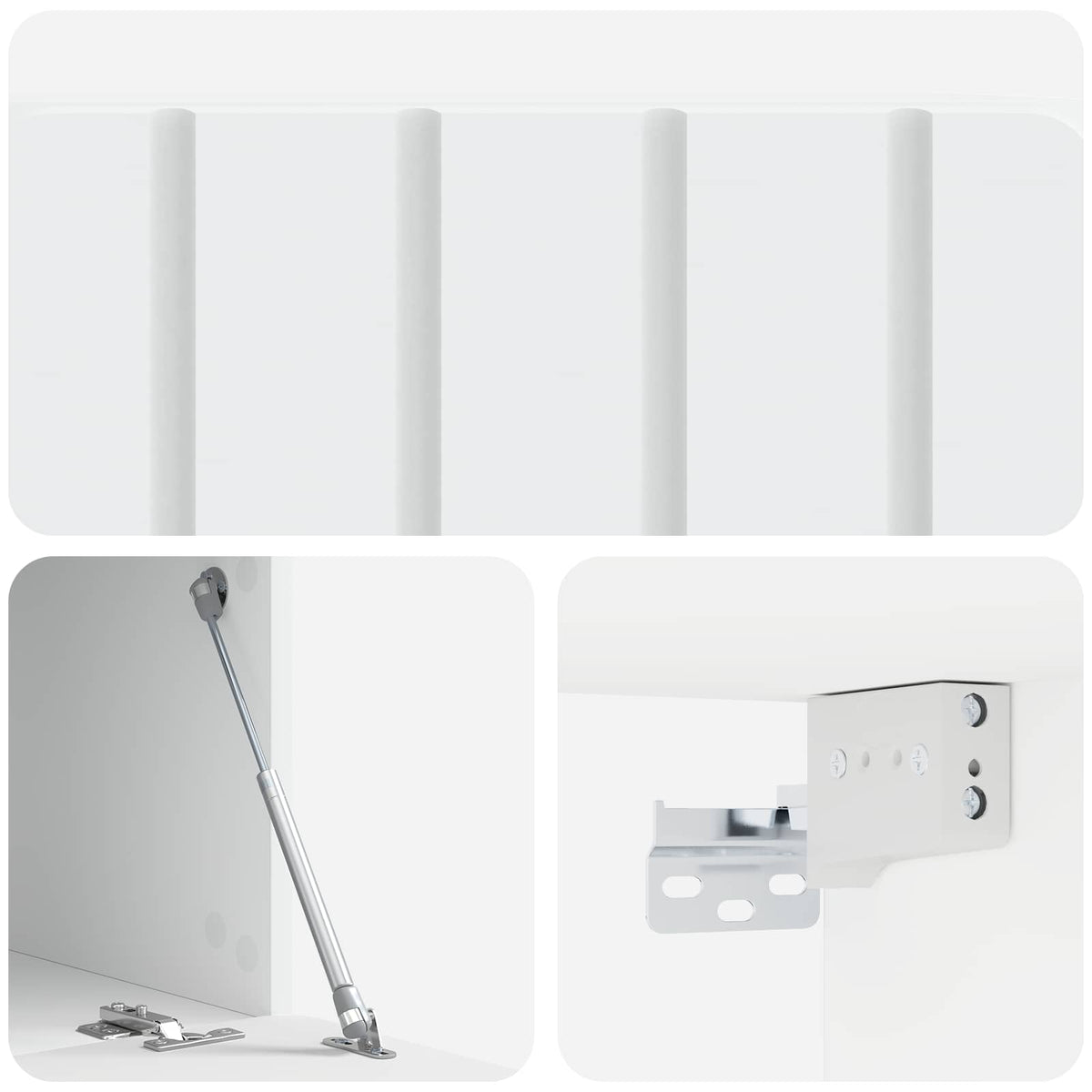 TV ormar za zid 59,5 x 41 x 30 cm Bijela Konstruirano drvo
