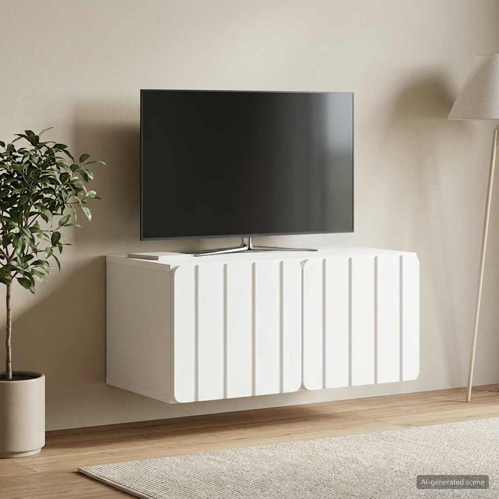 TV ormar za zid 59,5 x 41 x 30 cm Bijela Konstruirano drvo