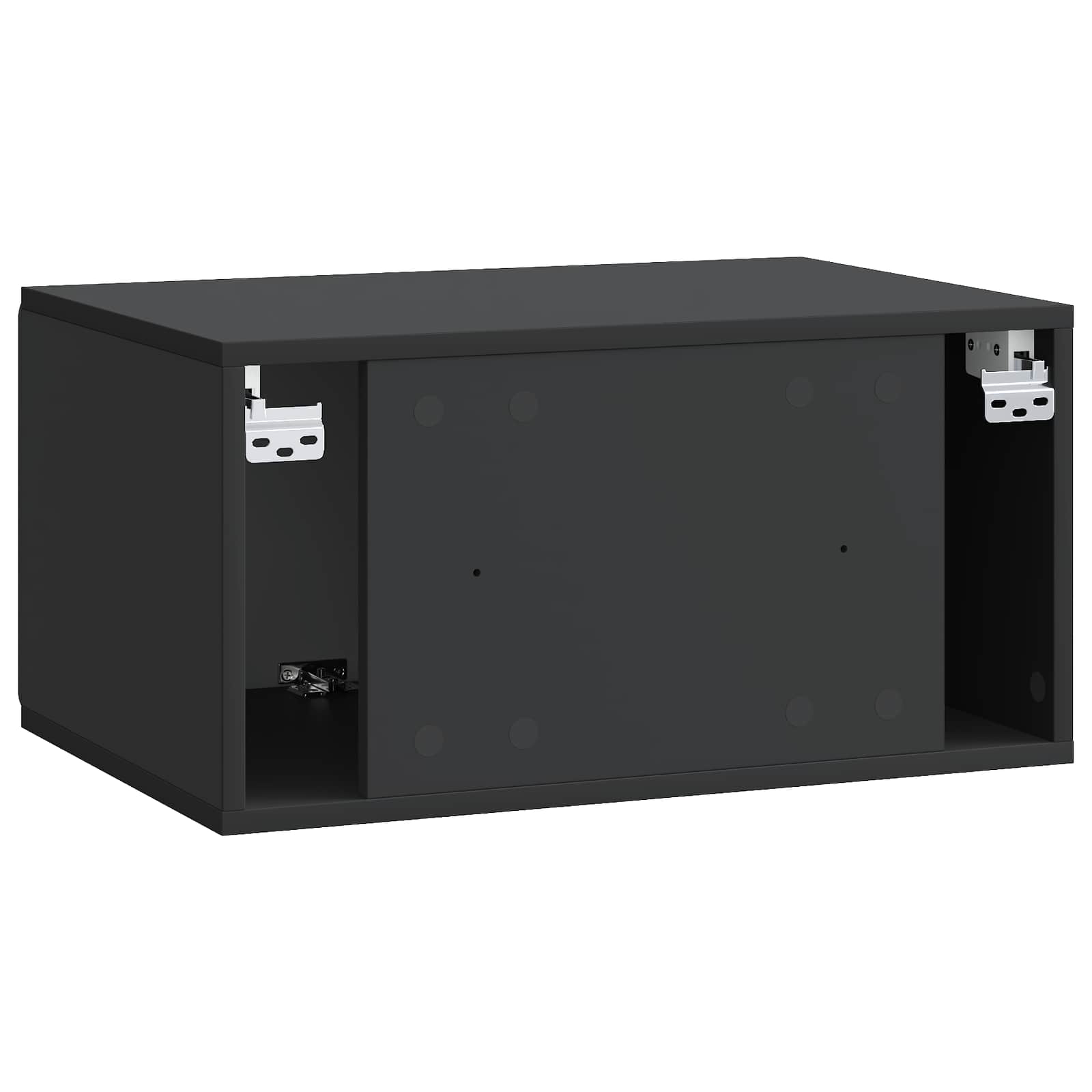 TV ormar za zid Zidne Crna 59,5 x 41 x 30 cm Konstruirano drvo