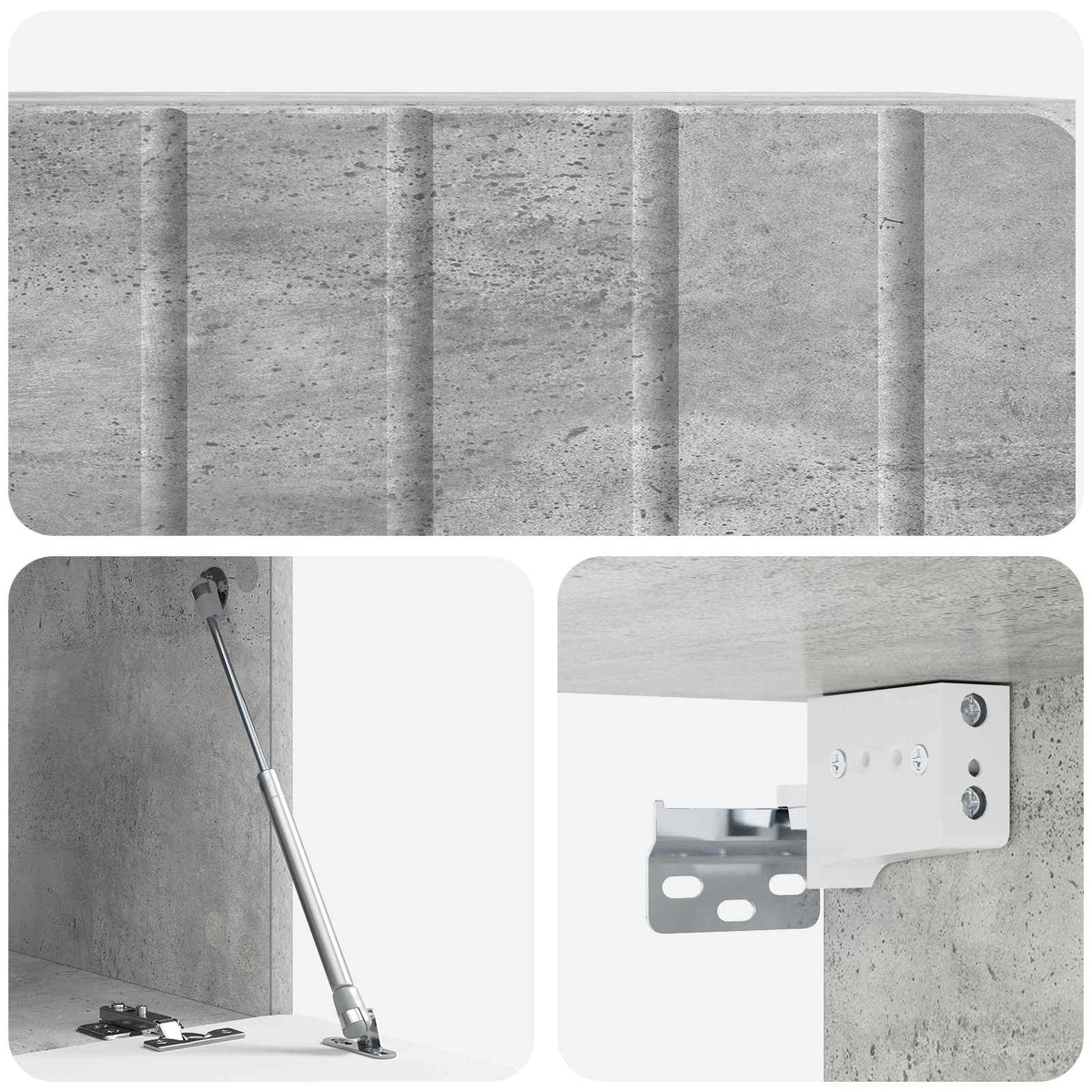 TV ormar za zid 59,5 x 41 x 30 cm Betonska siva
