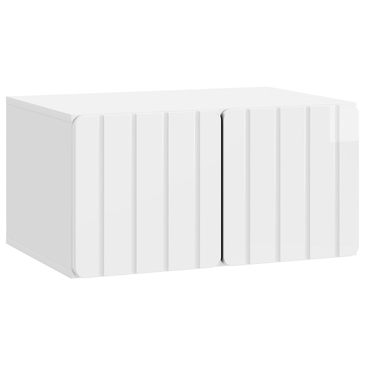 TV ormar za zid Zidne Bijela visokog sjaja 59,5 x 41 x 30 cm