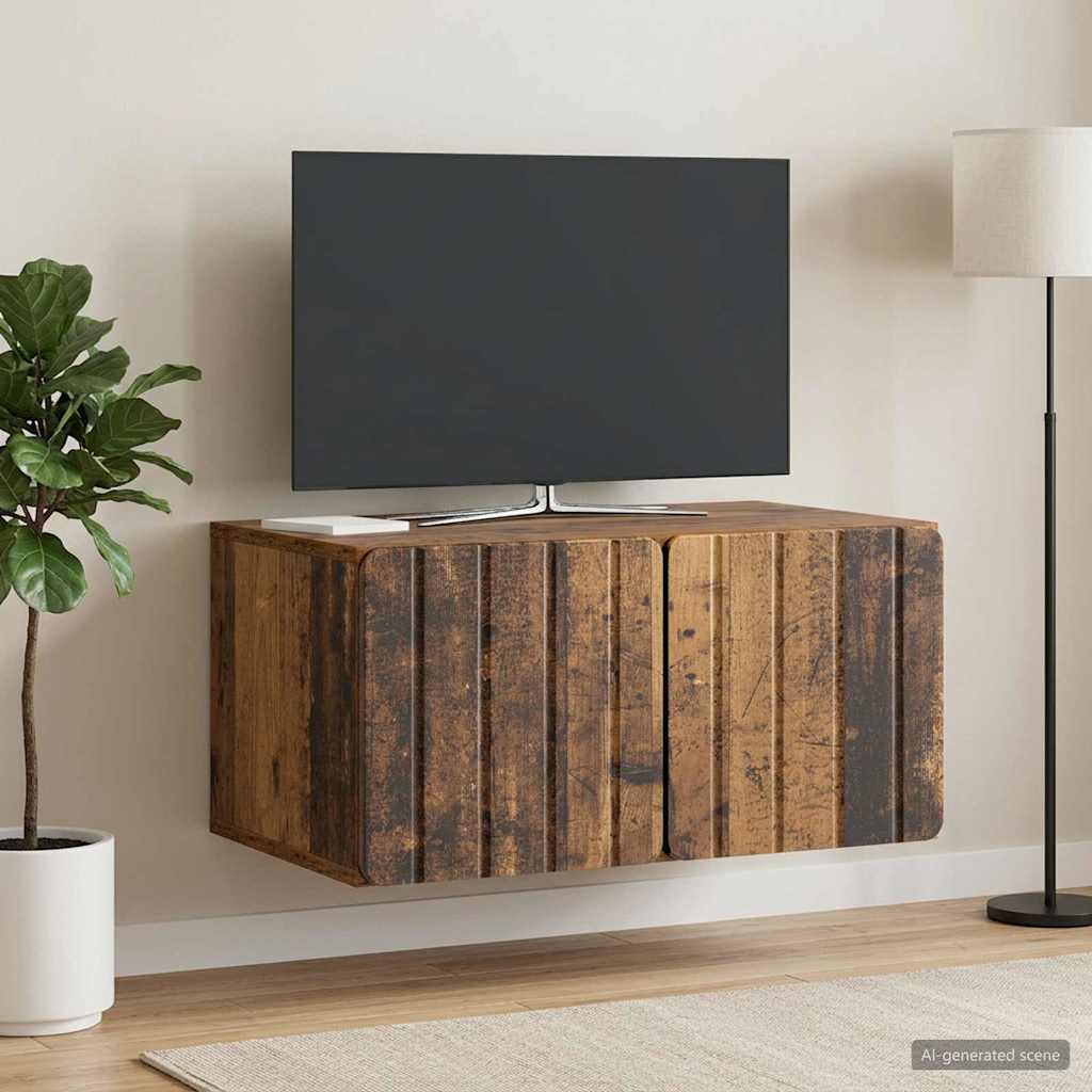 TV ormar za zid 59,5 x 41 x 30 cm Staro drvo Konstruirano drvo