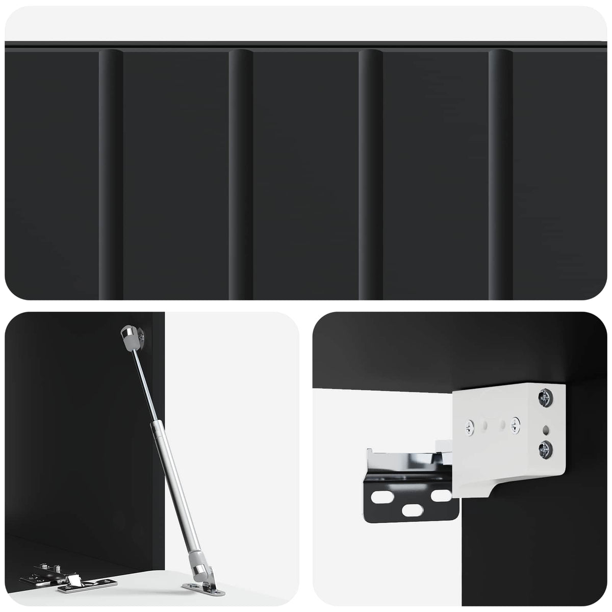 TV ormar za zid Zidne Crna 78,5 x 41 x 30 cm Konstruirano drvo