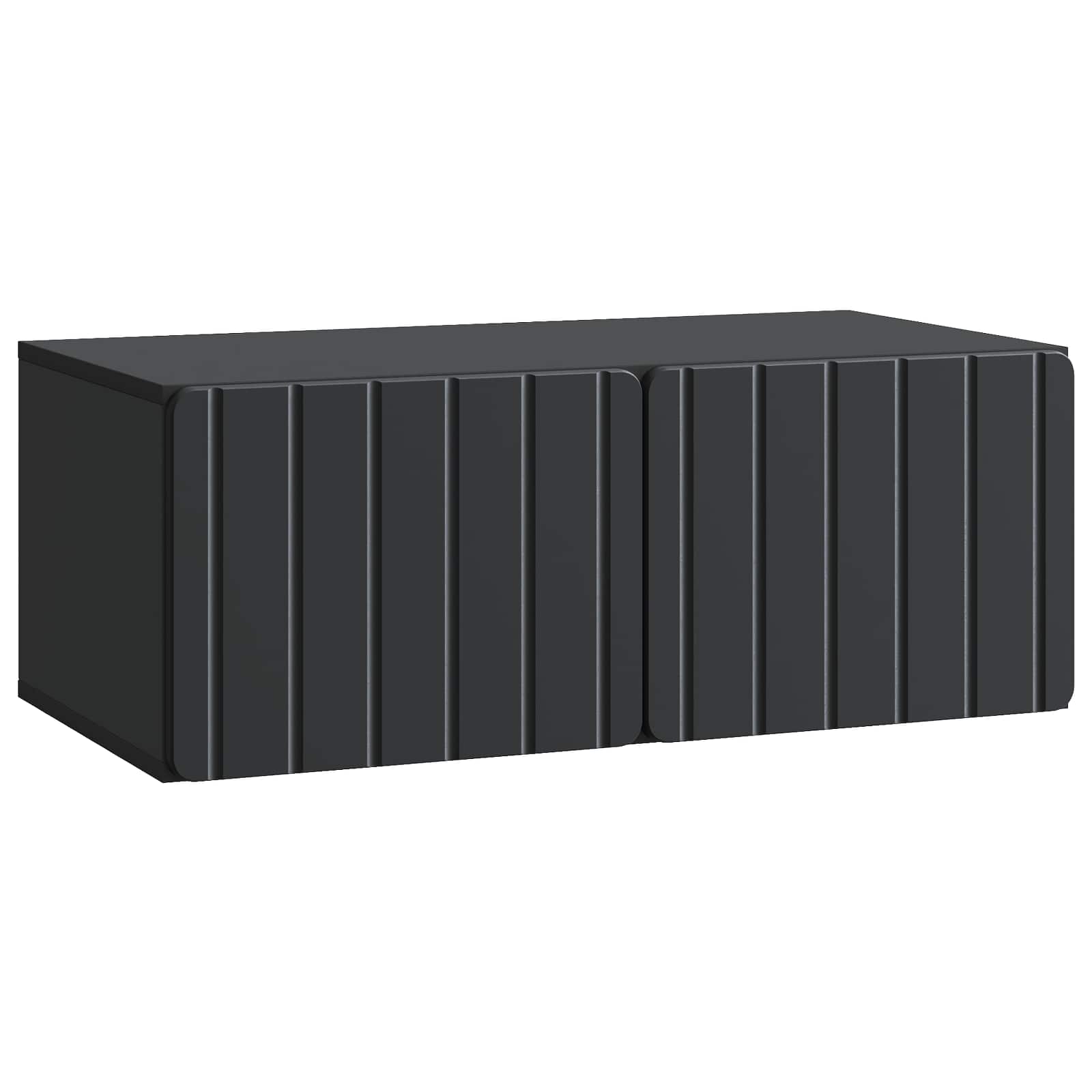 TV ormar za zid Zidne Crna 78,5 x 41 x 30 cm Konstruirano drvo