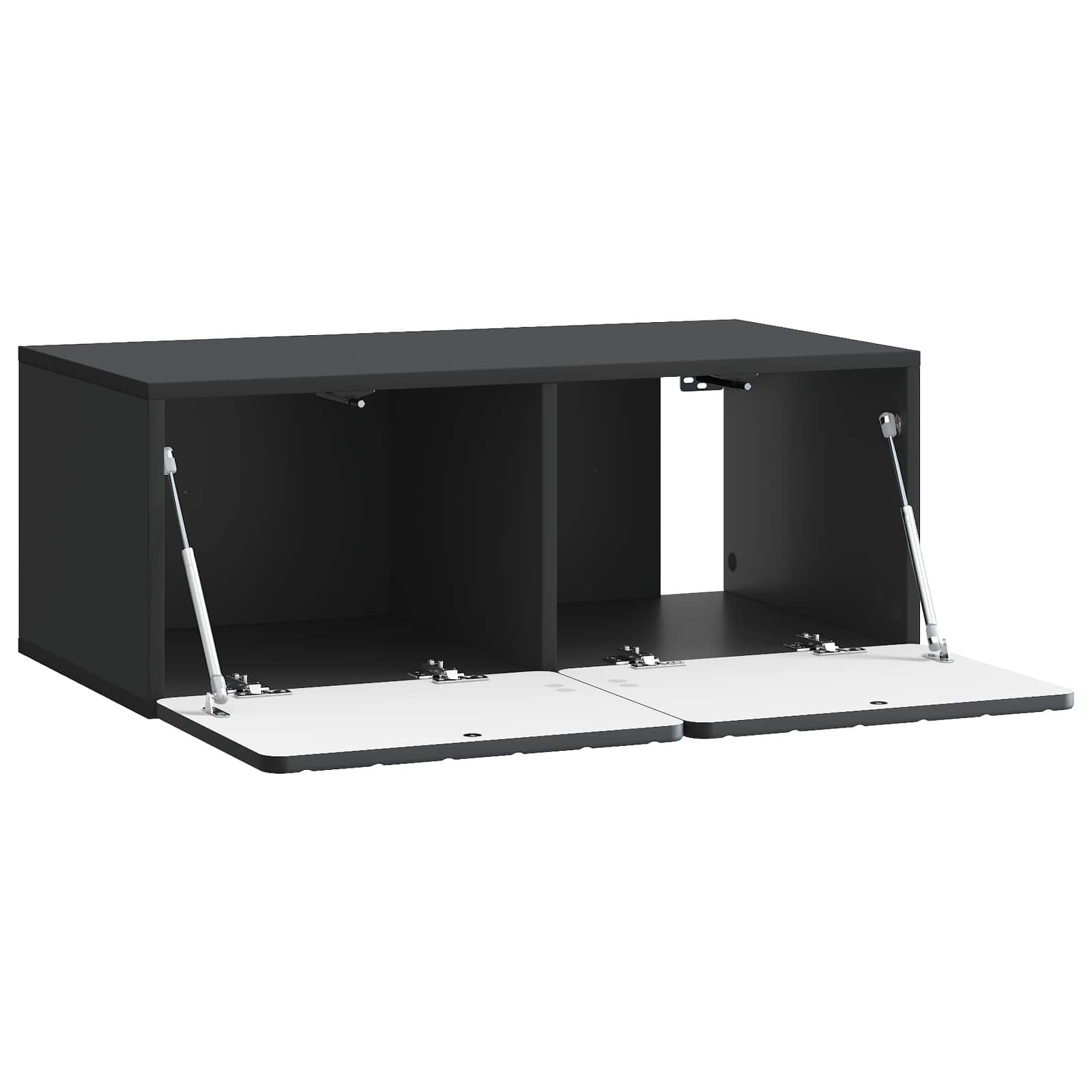 TV ormar za zid Zidne Crna 78,5 x 41 x 30 cm Konstruirano drvo