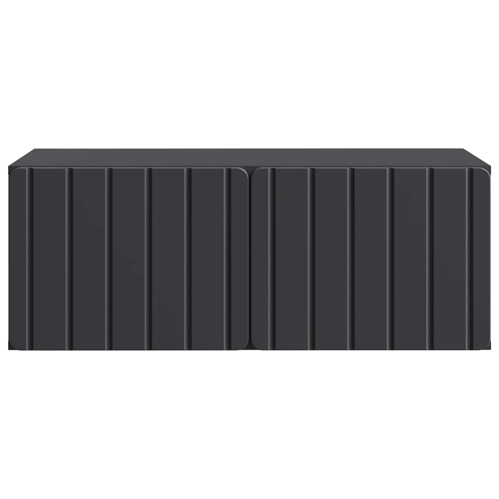 TV ormar za zid Zidne Crna 78,5 x 41 x 30 cm Konstruirano drvo