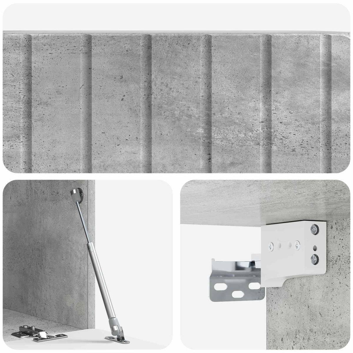 TV ormar za zid Zidne Betonska siva 78,5 x 41 x 30 cm