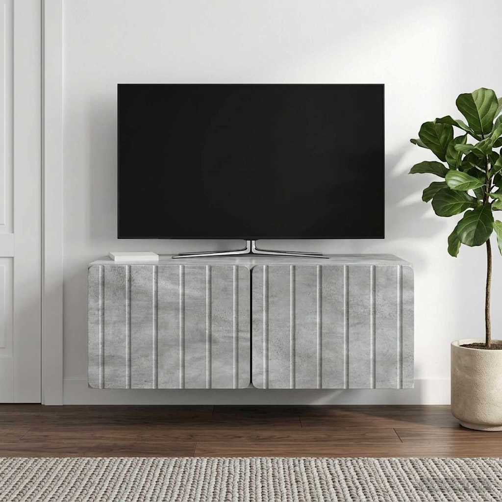 TV ormar za zid 78,5 x 41 x 30 cm Betonska siva