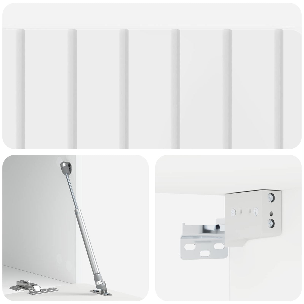 TV ormar za zid Zidne Bijela visokog sjaja 78,5 x 41 x 30 cm