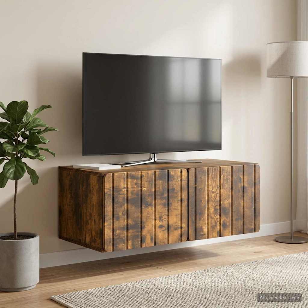 TV ormar za zid 78,5 x 41 x 30 cm Dimljeni hrast