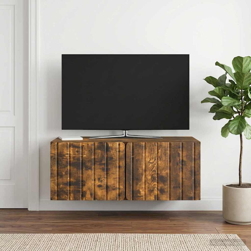 TV ormar za zid 78,5 x 41 x 30 cm Dimljeni hrast