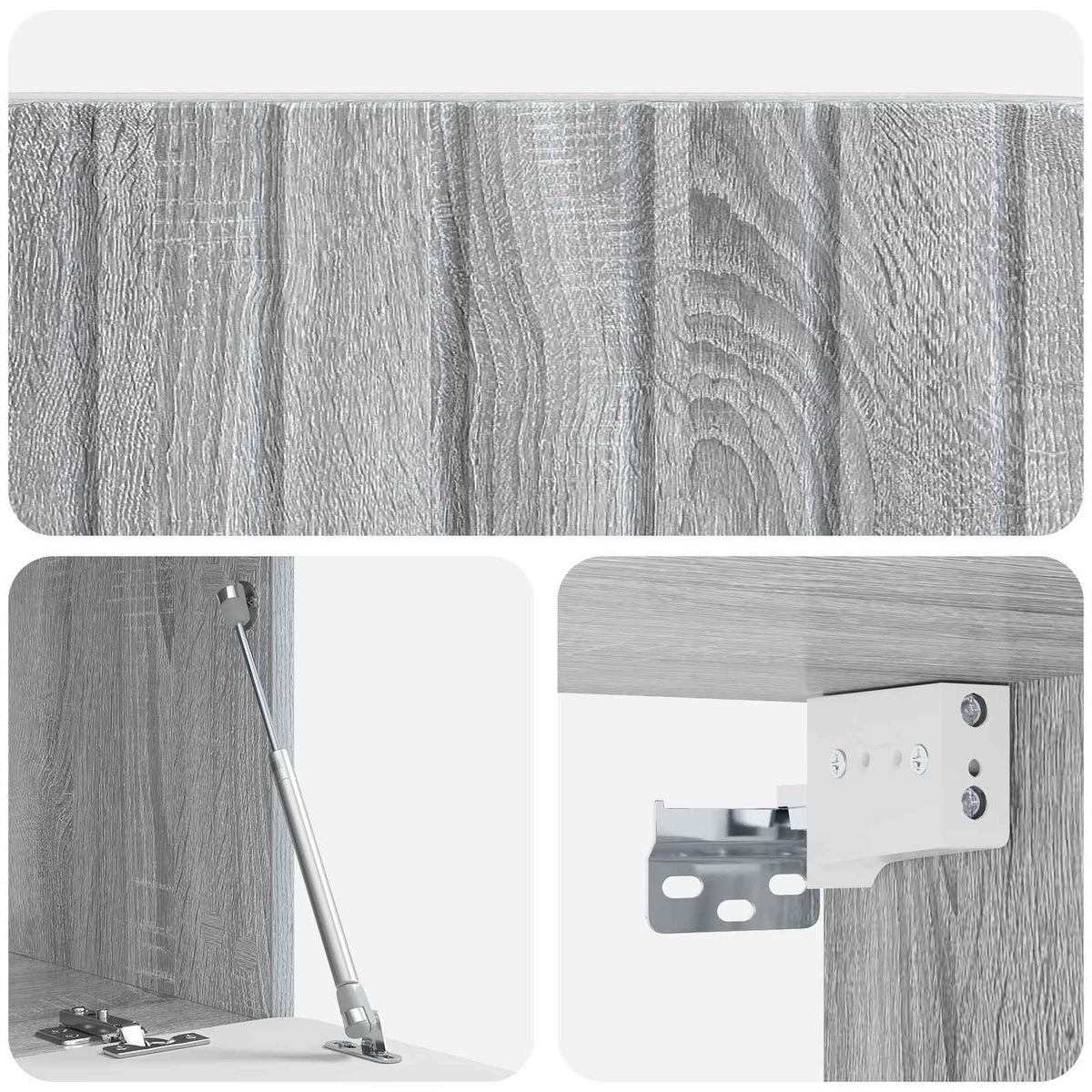 TV ormar za zid Siva sonoma 78,5 x 41 x 30 cm Konstruirano drvo