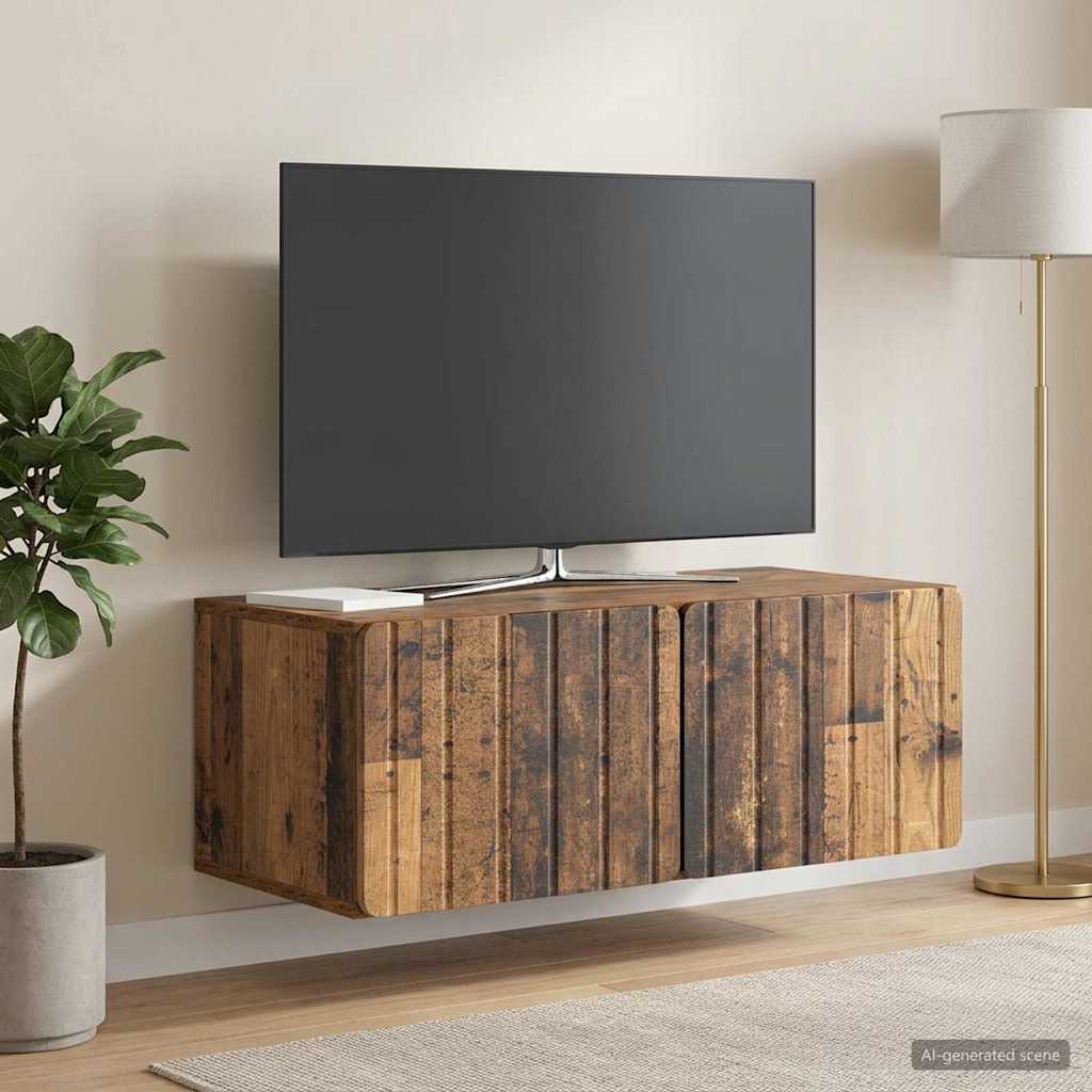 TV ormar za zid 78,5 x 41 x 30 cm Staro drvo Konstruirano drvo