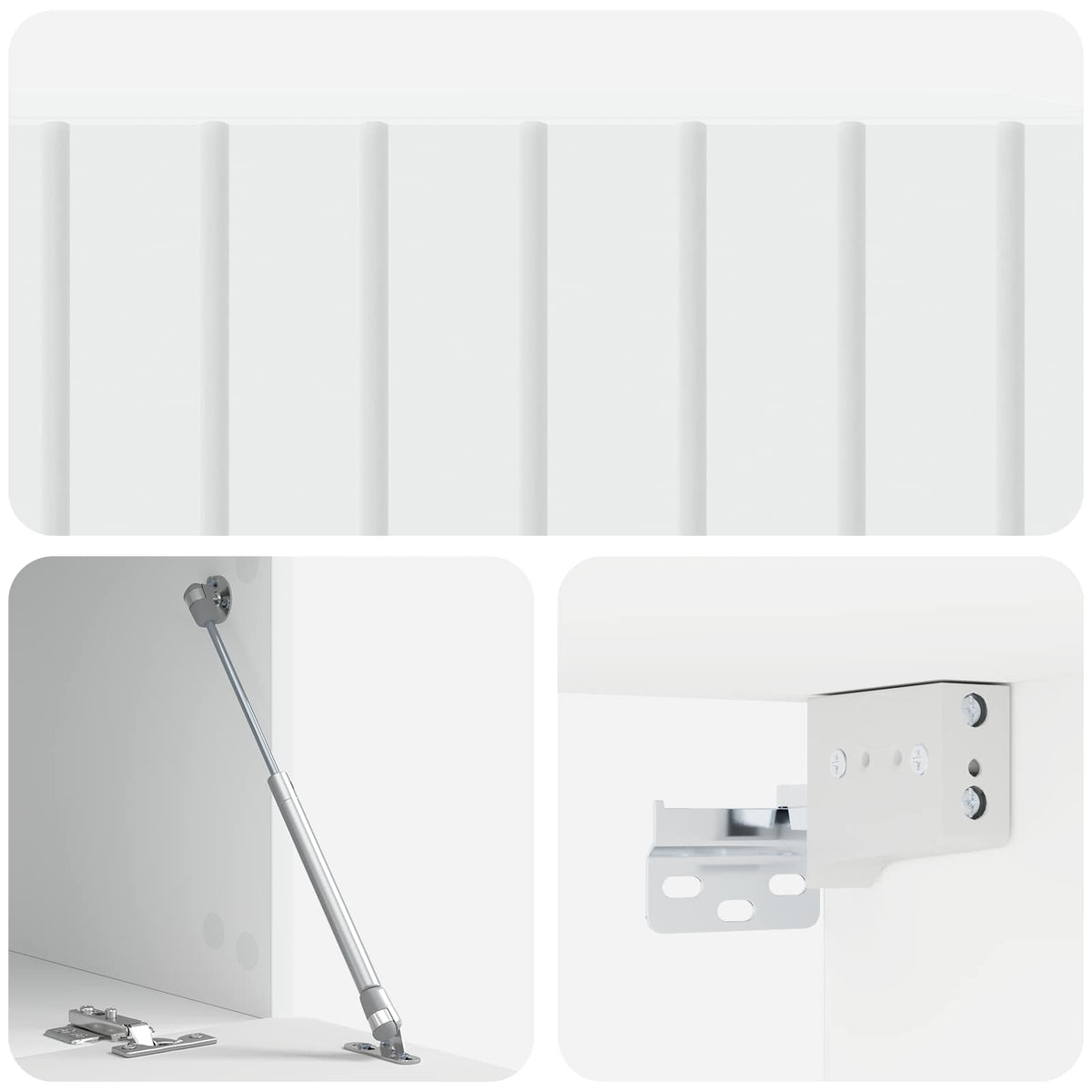 TV ormar za zid Zidne Bijela 98 x 41 x 30 cm Konstruirano drvo