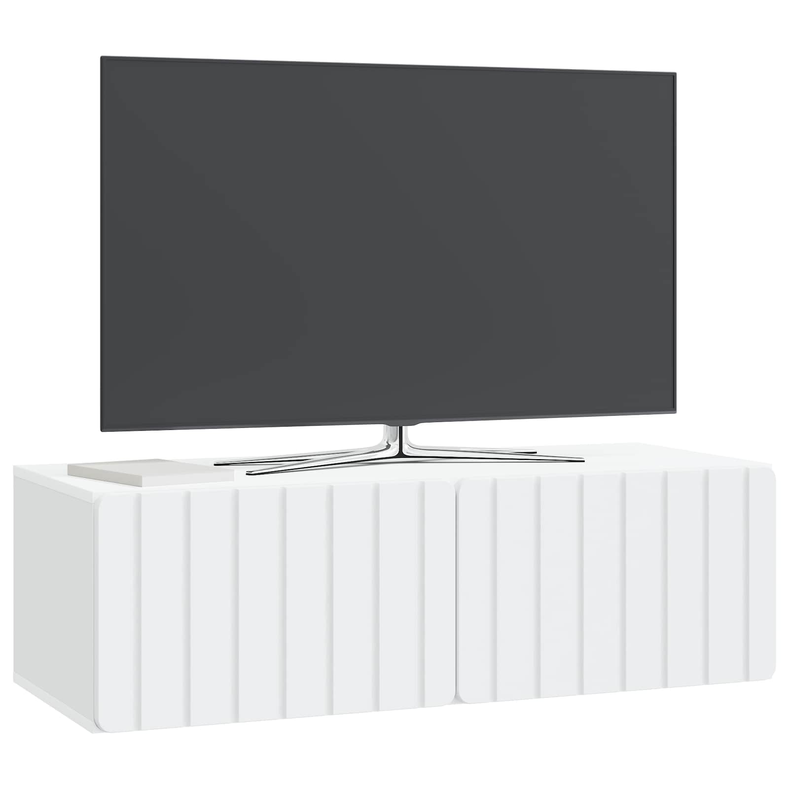 TV ormar za zid Zidne Bijela 98 x 41 x 30 cm Konstruirano drvo