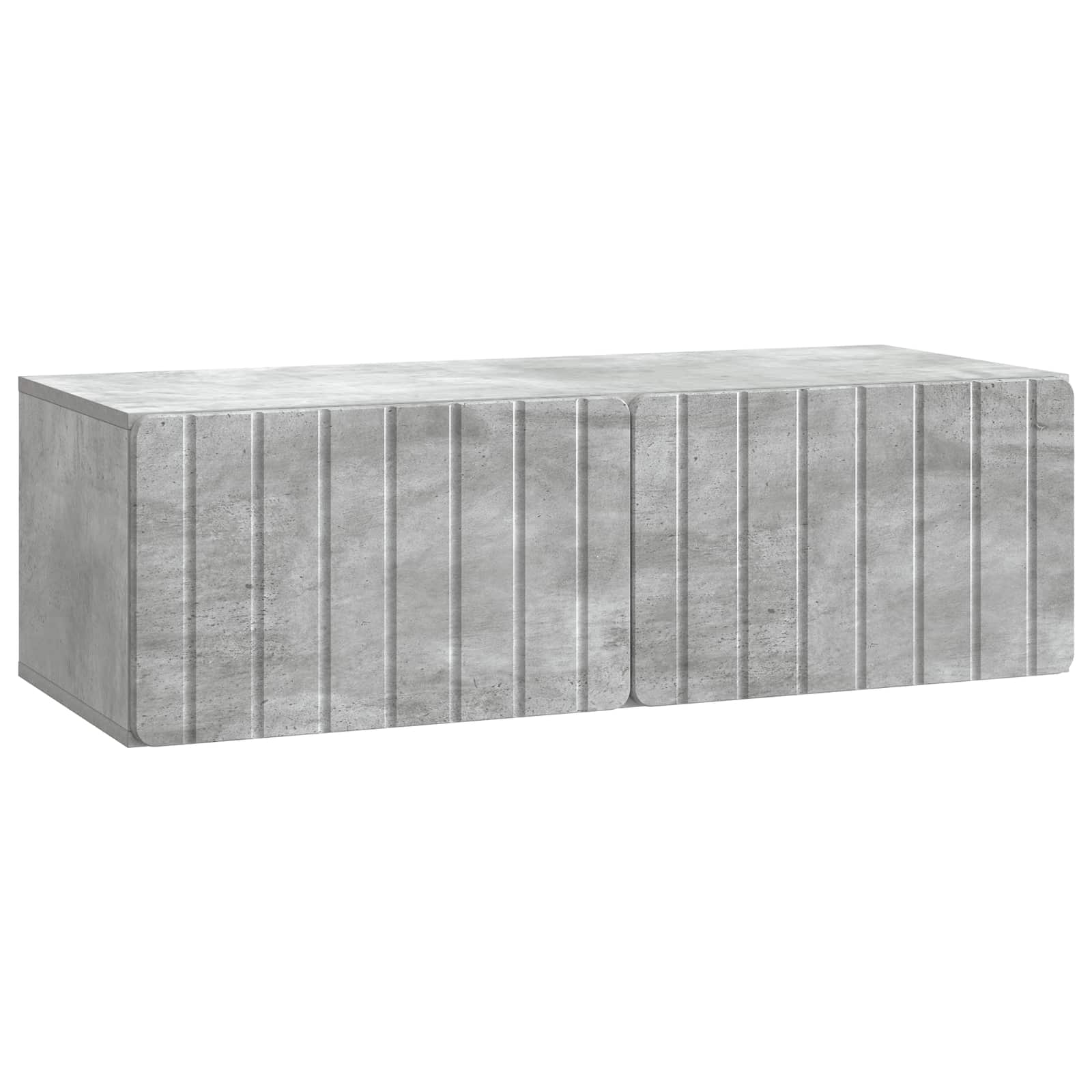 TV ormar za zid Betonska siva 98 x 41 x 30 cm Konstruirano drvo