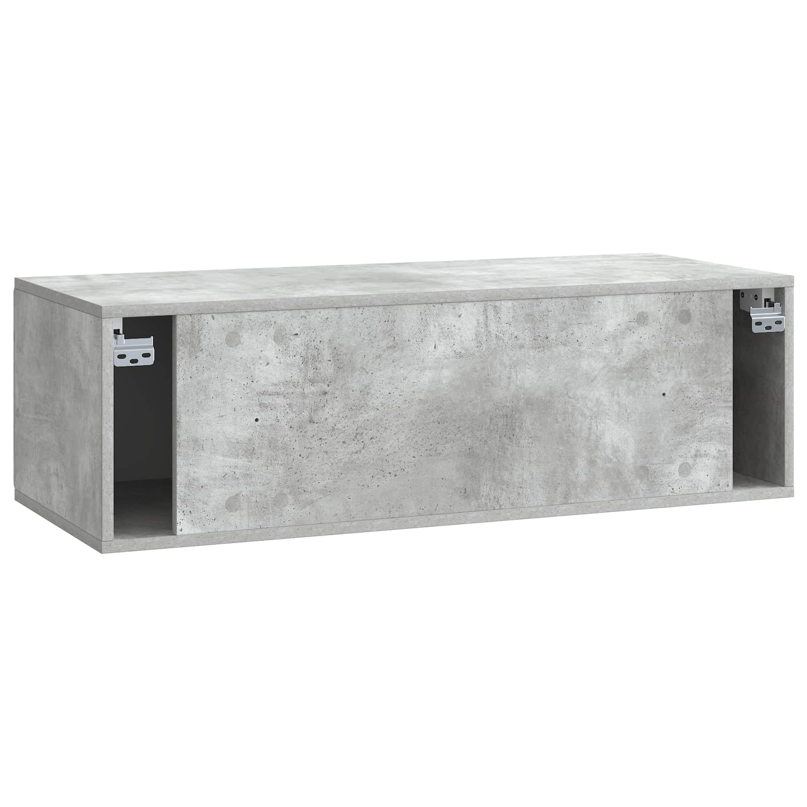 TV ormar za zid Betonska siva 98 x 41 x 30 cm Konstruirano drvo