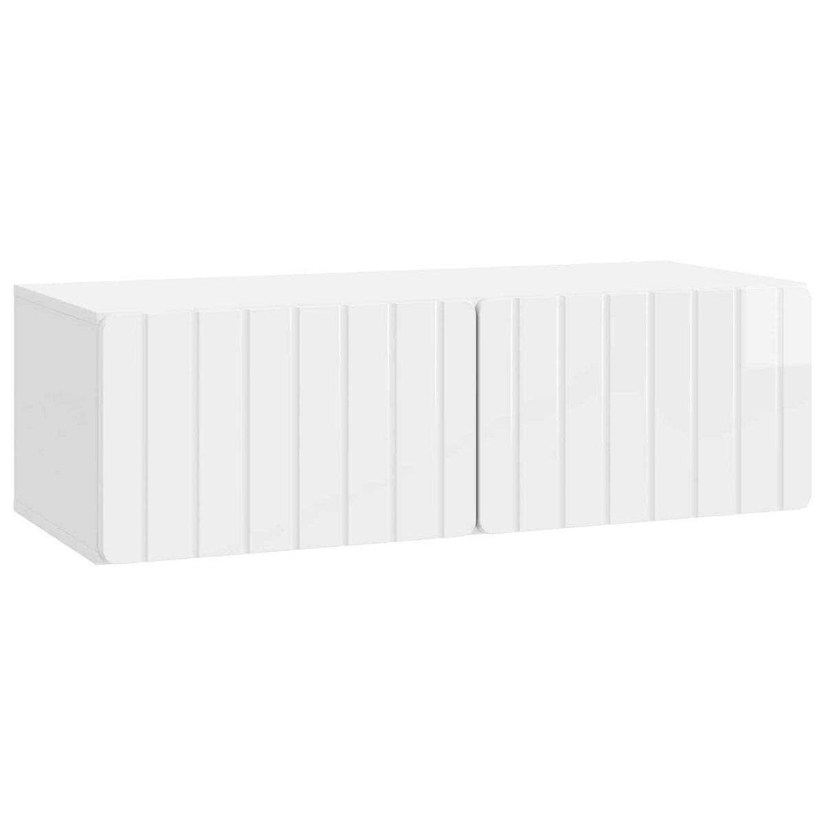 TV ormar za zid Zidne Bijela visokog sjaja 98 x 41 x 30 cm
