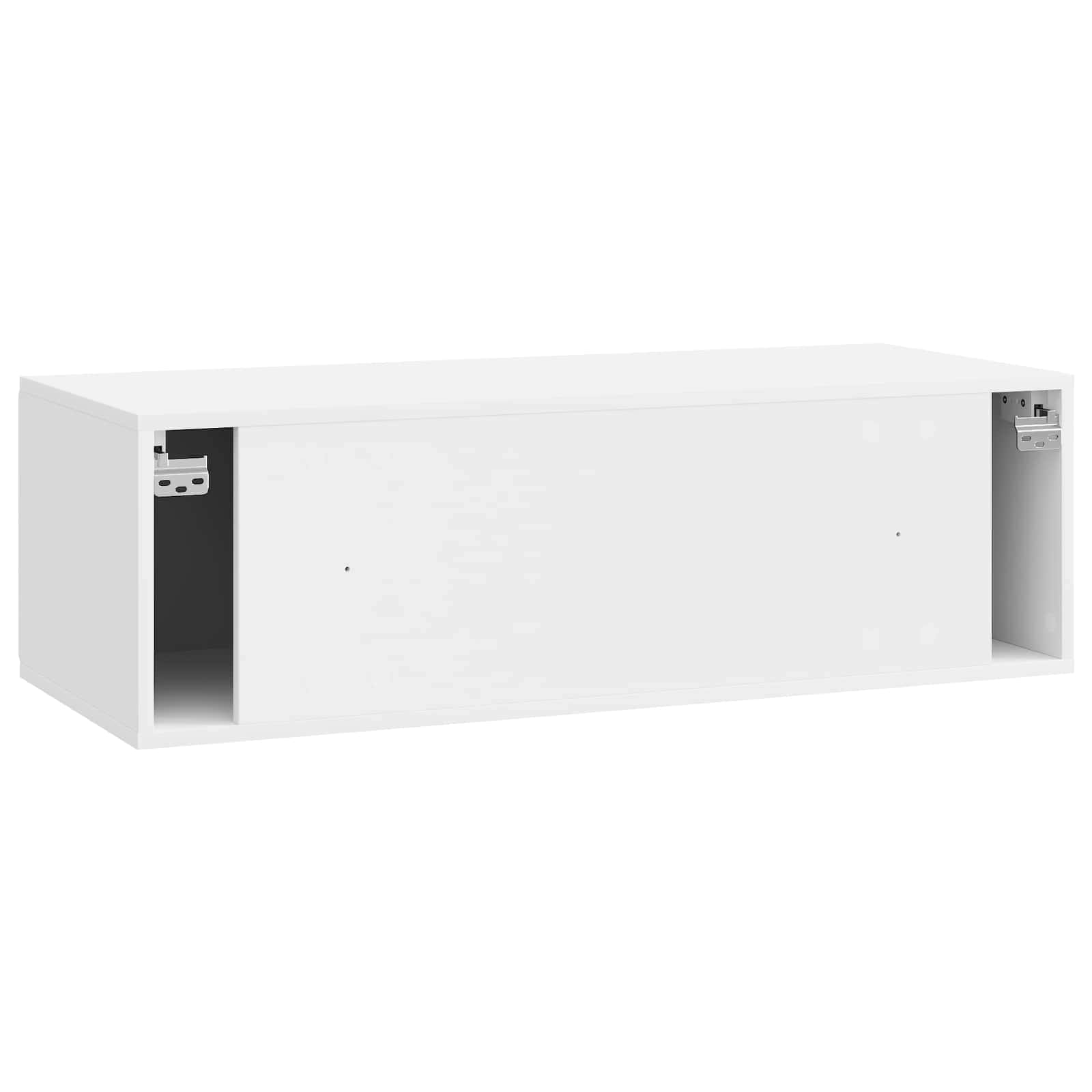 TV ormar za zid Zidne Bijela visokog sjaja 98 x 41 x 30 cm