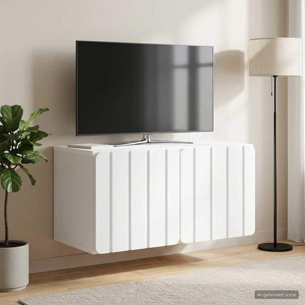 TV ormar za zid 59,5 x 31 x 30 cm Bijela Konstruirano drvo