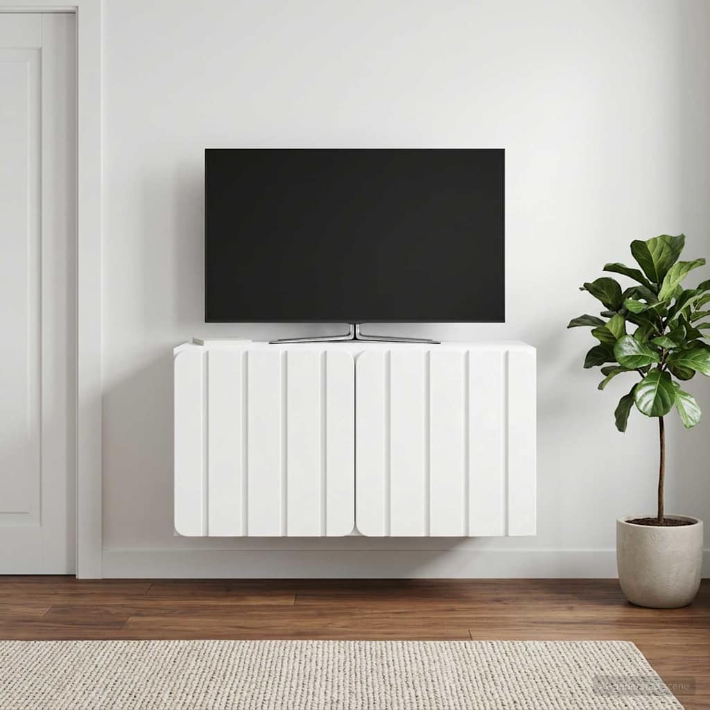 TV ormar za zid 59,5 x 31 x 30 cm Bijela Konstruirano drvo